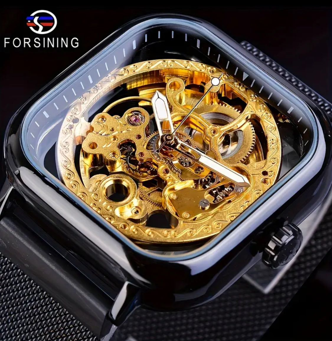 Hermoso Diseño Reloj Automático Mecánico Skeleton- Pulso Magnético 🧲 Gran Calidad!