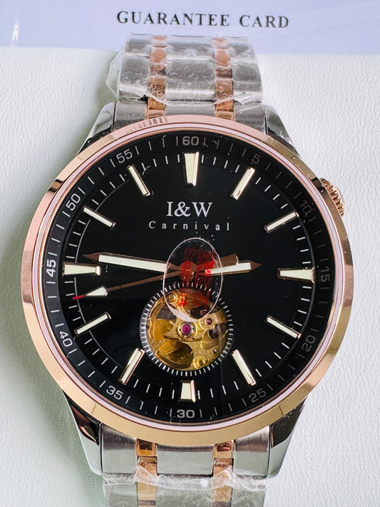HERMOSO Y ELEGANTE RELOJ AUTOMÁTICO MECÁNICO CRISTAL ZAFIRO LUMINOSO 💯% ORIGINAL