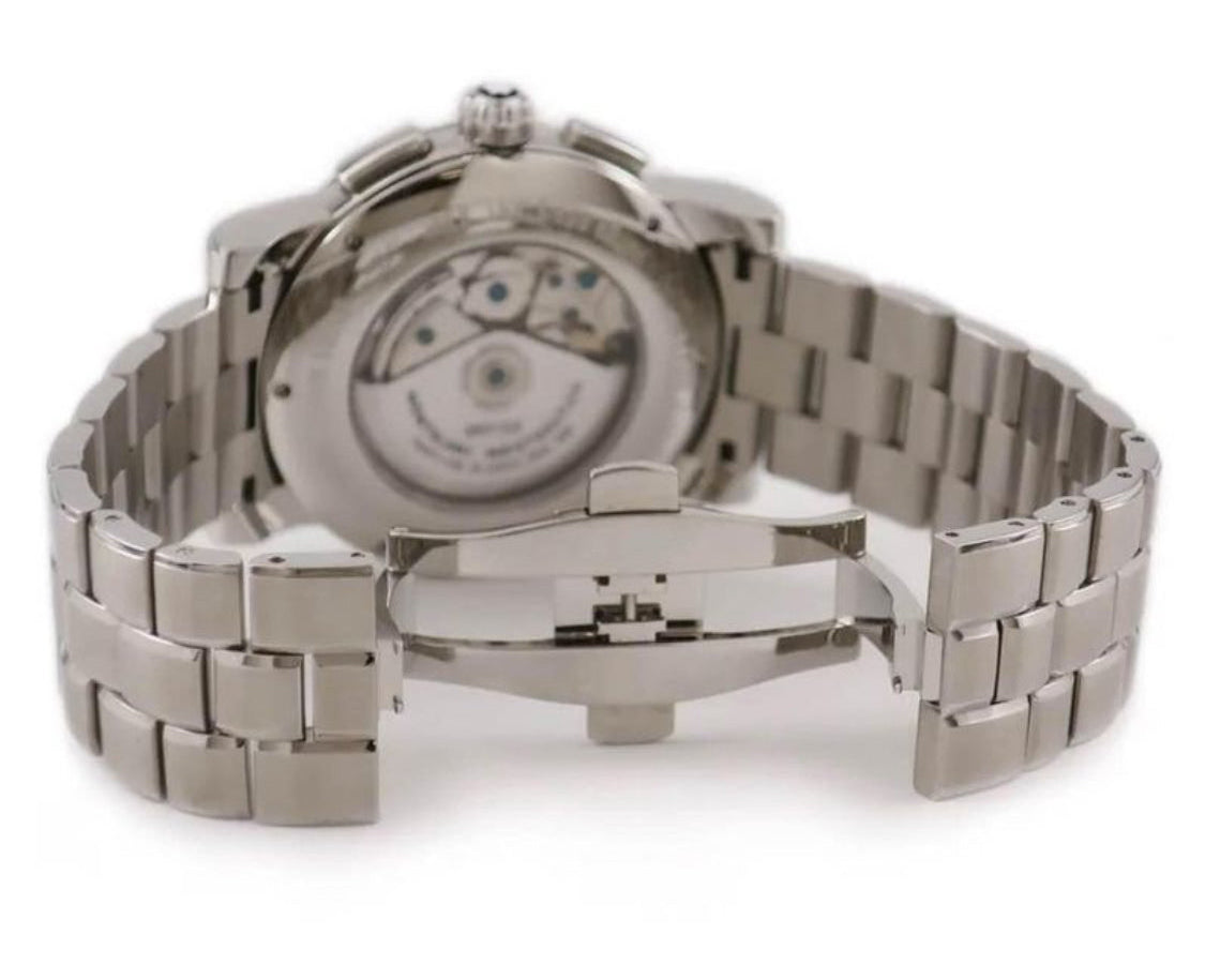 RELOJ MONT BLANC

-MEISTERSTUCK

AUTOMÁTICO MECÁNICO

CRISTAL ZAFIRO-

25 JOYAS

MÚLTIPLES COMPLICACIONES -

FECHADOR -

CRONÓMETRO -

CRONOGAFO-

FECHADOR-

CALENDARIO-

DIA DE LA SEMANA-

ETC -100%

ORIGINAL CAJA PAPELES