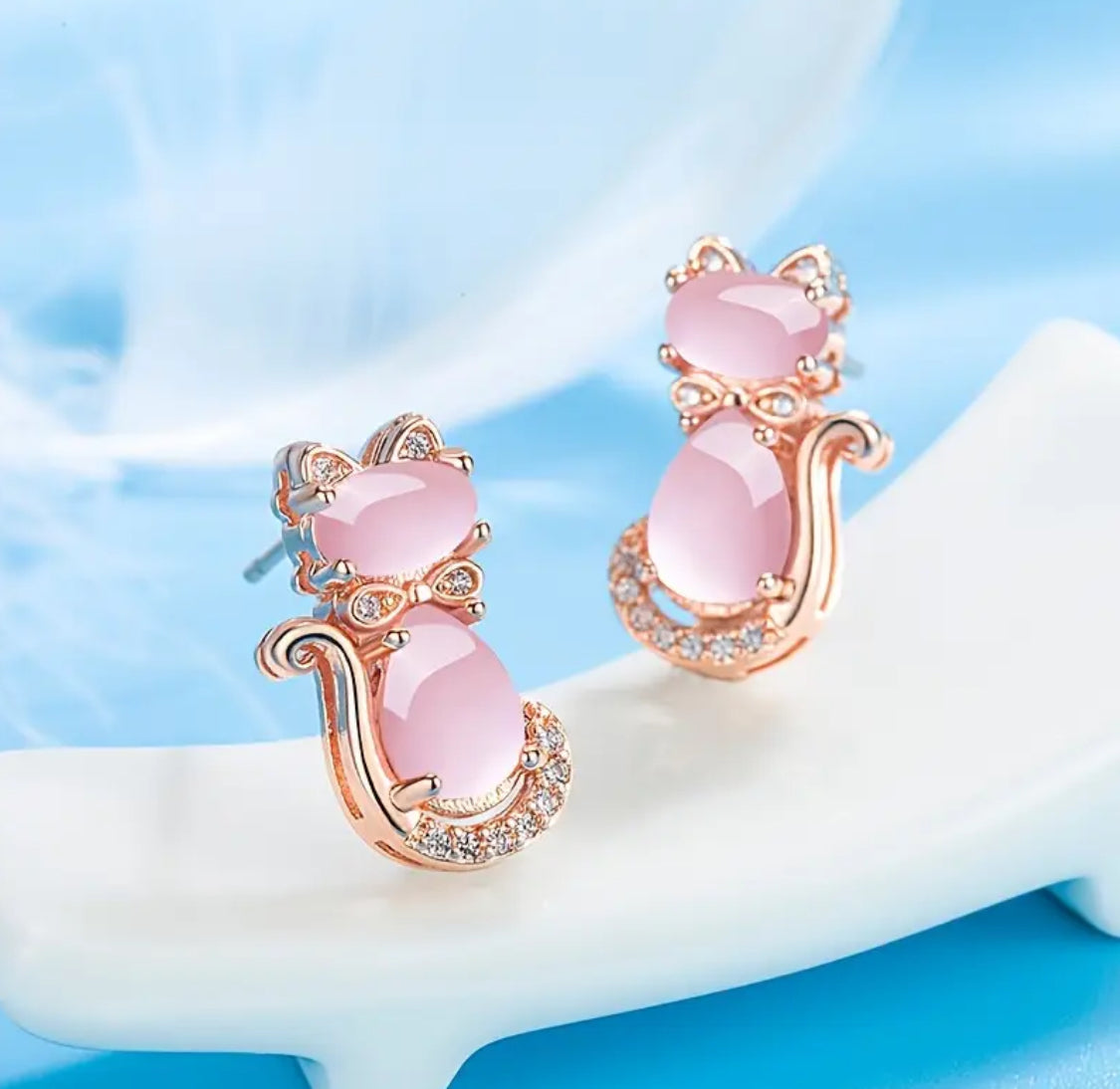 Originales y Hermosos Pendientes de Michis 🐈‍⬛ Hipoalergenicos con Plata ley 925 Aguja 🪡 Ideales para Regalo 🎁