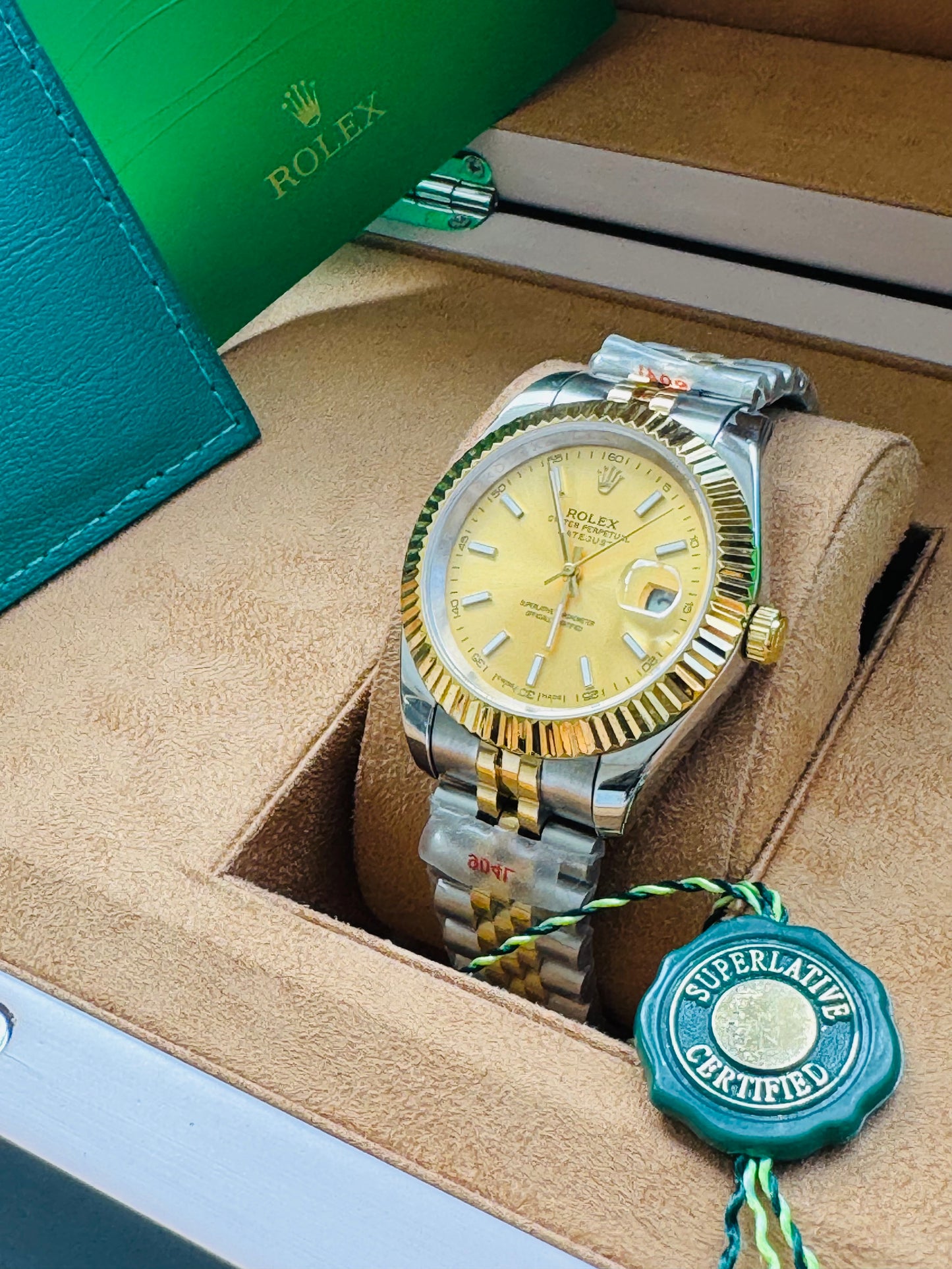 ELEGANTE RELOJ AUTOMÁTICO DATE JUST-OYSTER PERPETUAL ATEMPORAL