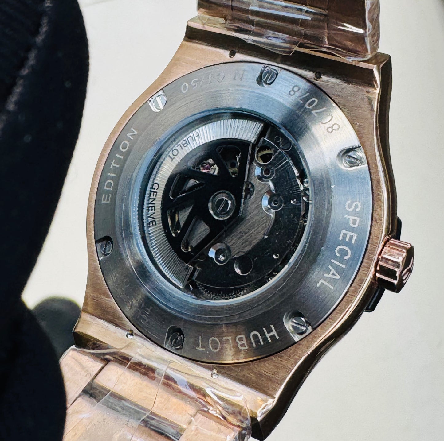 MÁXIMO LUJO! EXCLUSIVO HUBLOT AUTOMÁTICO CARATULA TIPO DIAMANTE 💎 Y LIJA! ELEGANCIA TOTAL!