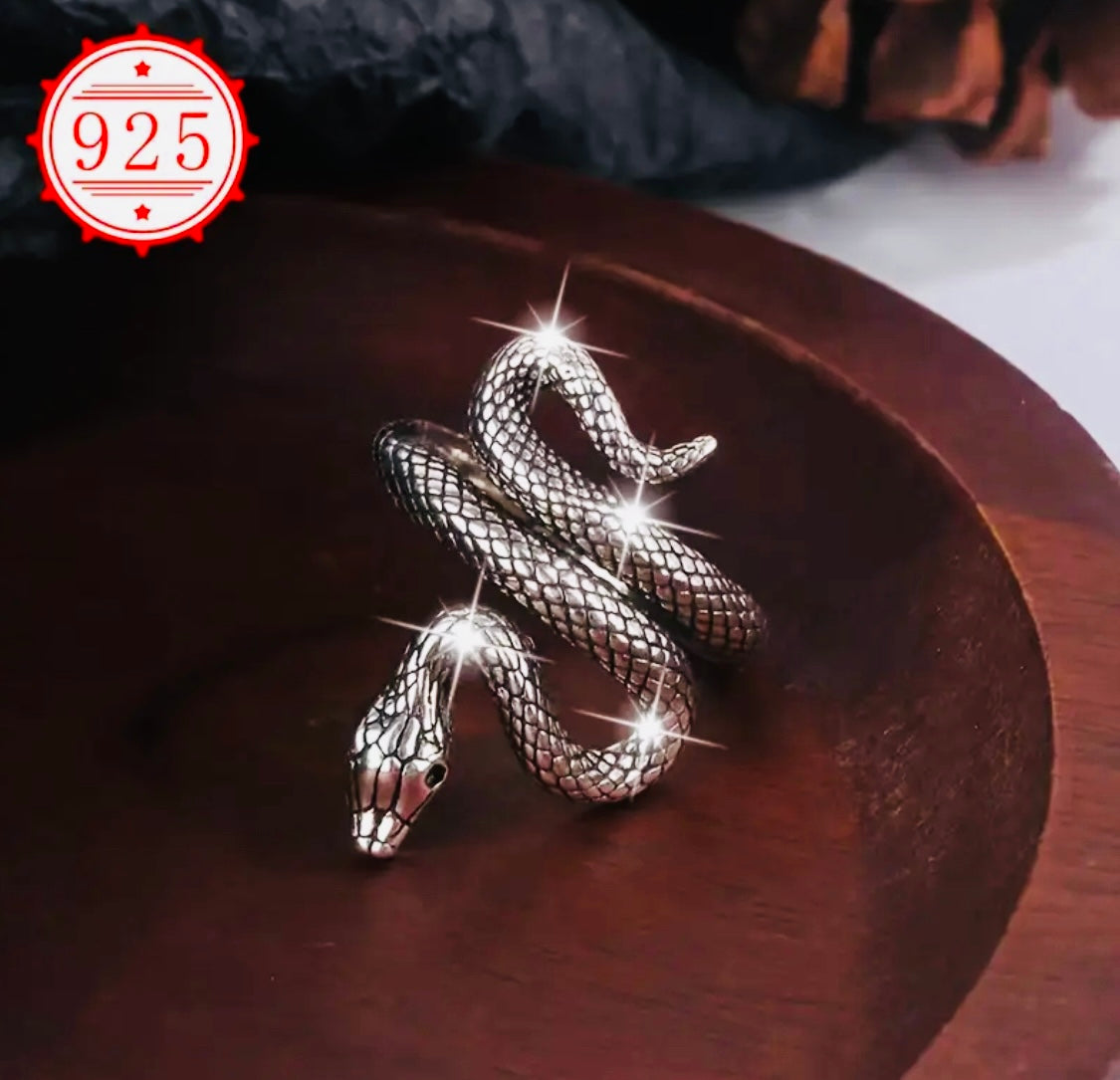 Hermoso anillo de plata Con Incrustaciones de Piedra ojos-Unisex-Initalla-Hipoalergenico! Perfecto para regalo