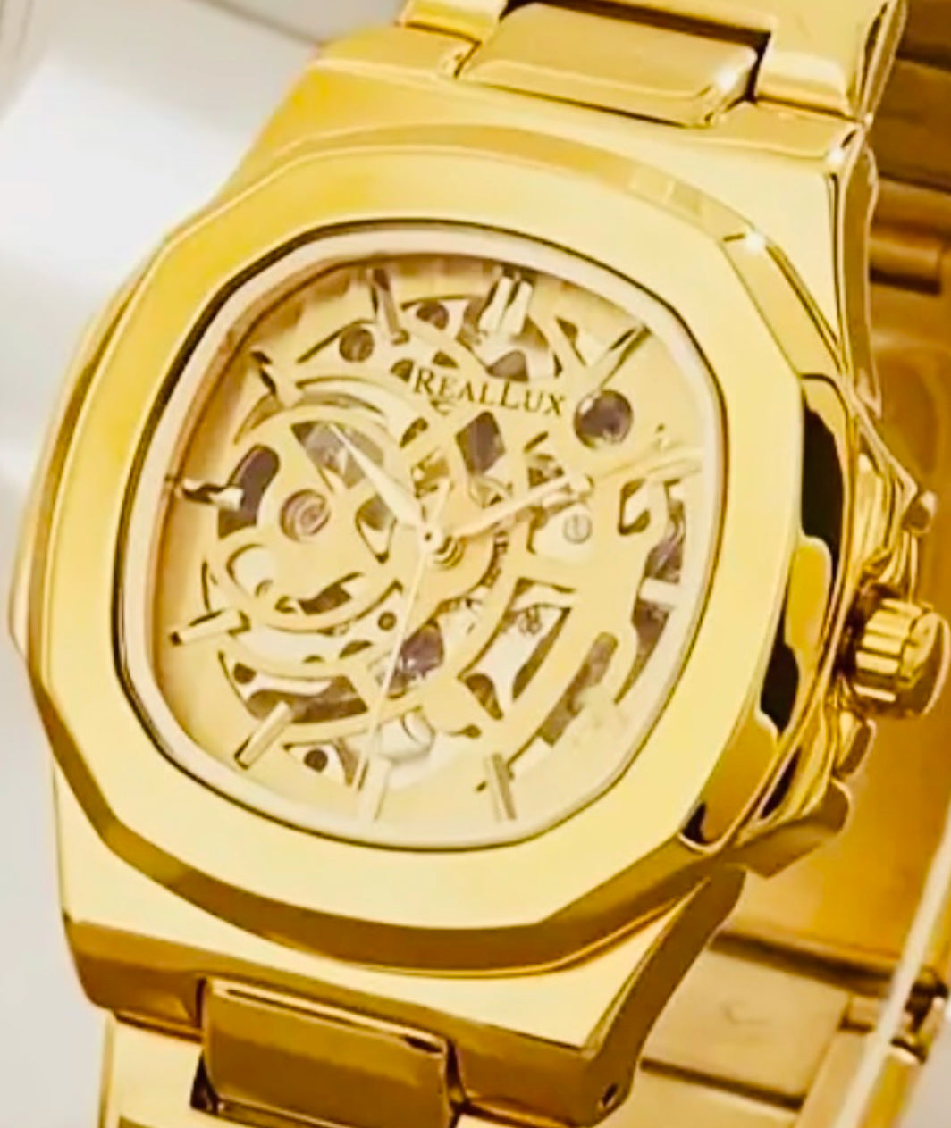 Elegante Reloj Automático Mecánico Skeleton Excelente Calidad y Precio! 💯% Original