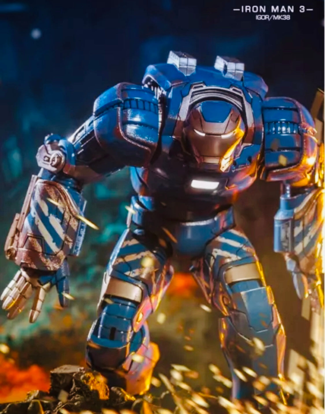 Obra maestra de la película Iron Man
Mark 38 (Igor)
-Género: Figura -Fabricante: HOT TOYS -Tamaño: escala 1/6 (altura total aprox. 430 mm) -Apareció en: Iron Man 3 [

Condición del producto] Nuevo en cajas 

Luces Led 

💯 % se puede posar en cualqui