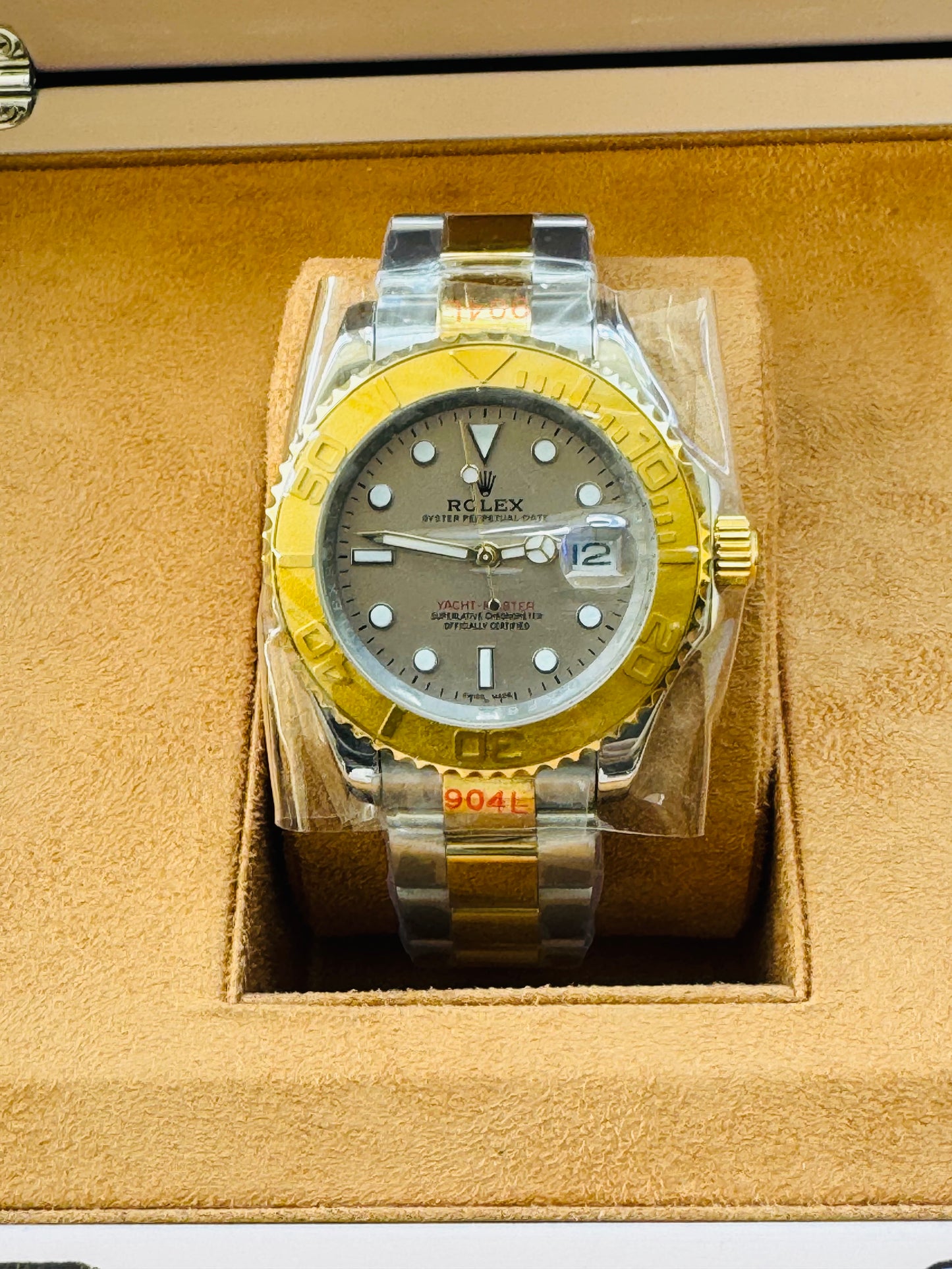 HERMOSO DISEÑO RELOJ AUTOMÁTICO MECÁNICO YACHT MASTER OYSTER PERPETUAL DATE