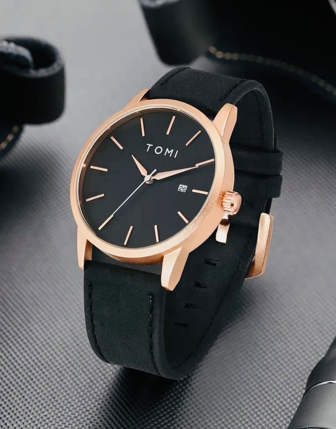 Elegante y Minimalista Reloj TOMI Movimiento de Cuarzo 💯% Original Perfecto para Regalo 🎁