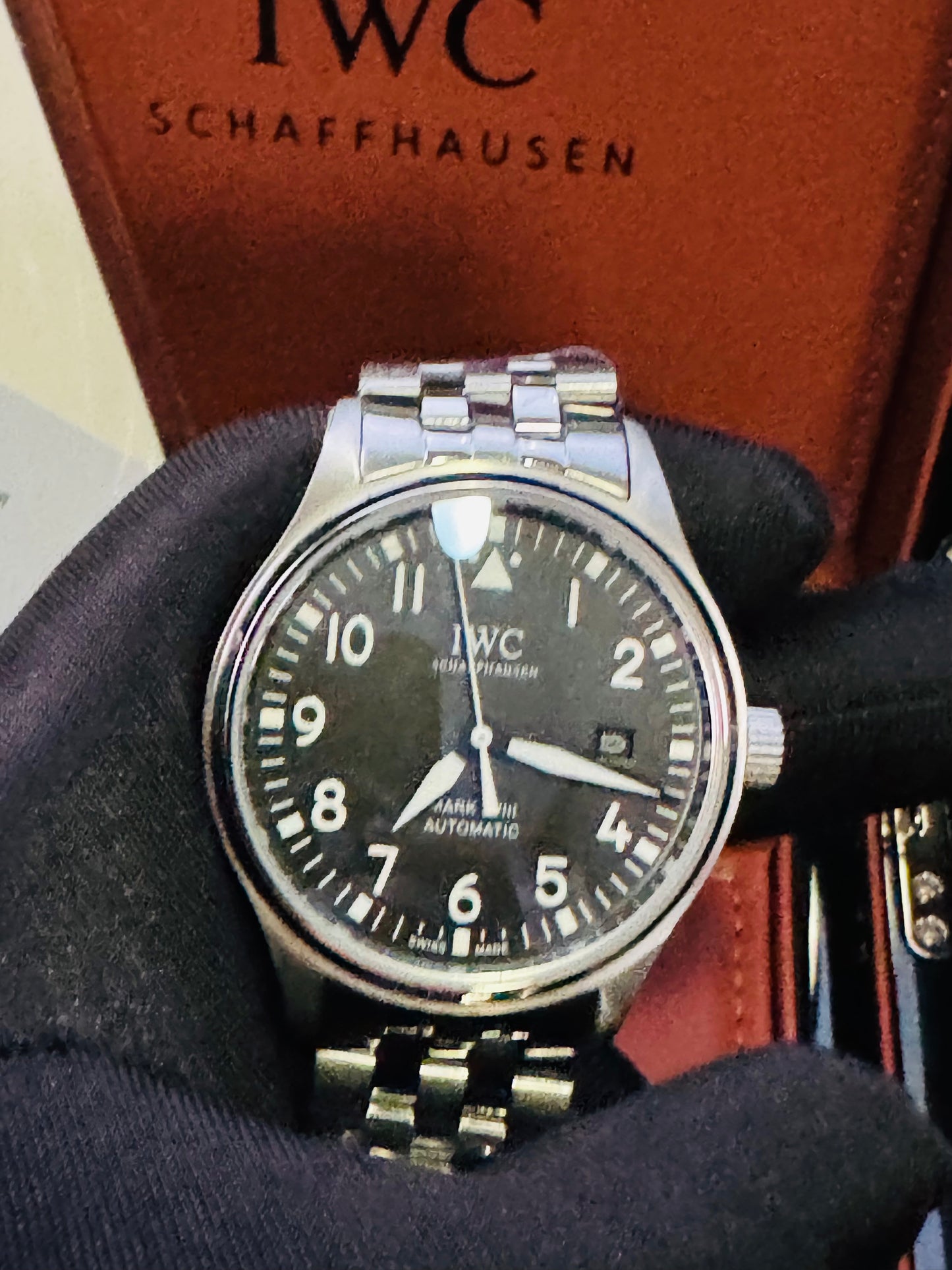ELEGANTE Y EXCLUSIVO RELOJ AUTOMÁTICO IWC PILOTS WATCH