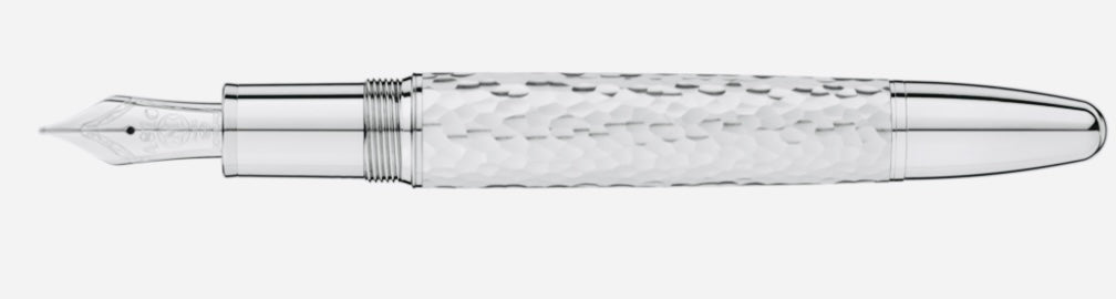 INCREÍBLE! HERMOSA Y RARA PLUMA FUENTE DE PLATA MACIZA DE LEY .925 “MARTELE” MASTER PIECE! MARTILLADA 🔨 A MANO! 🤚 EXQUISITEZ EN TODOS SUS DETALLES!!!