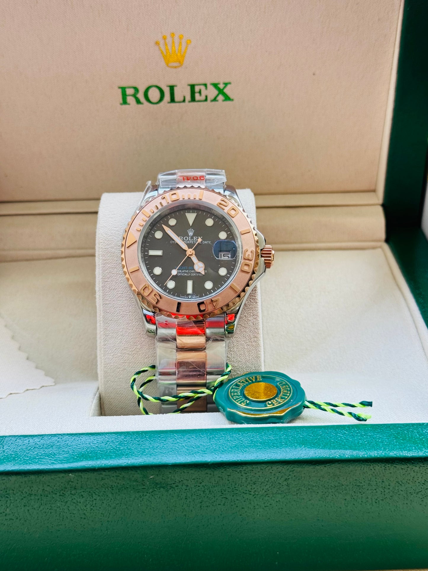 HERMOSO RELOJ AUTOMÁTICO YACHT MASTER -MÁXIMA CALIDAD!