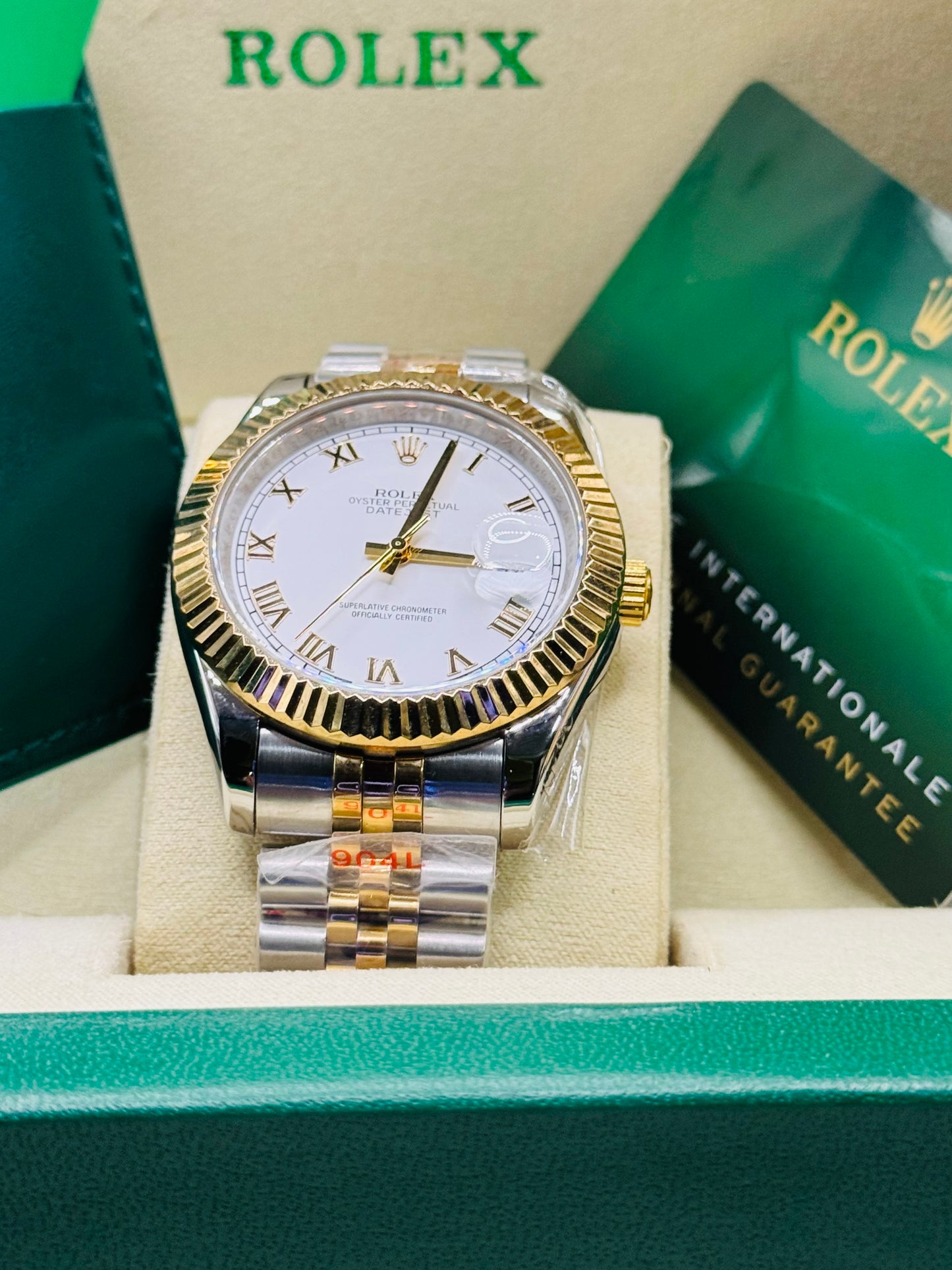 Clásico y Elegante Reloj Automático Mecánico OYSTER PERPETUAL-Luminoso-Fechador Favor de Pedir Información por WhatsApp al 99 81 92 84 65