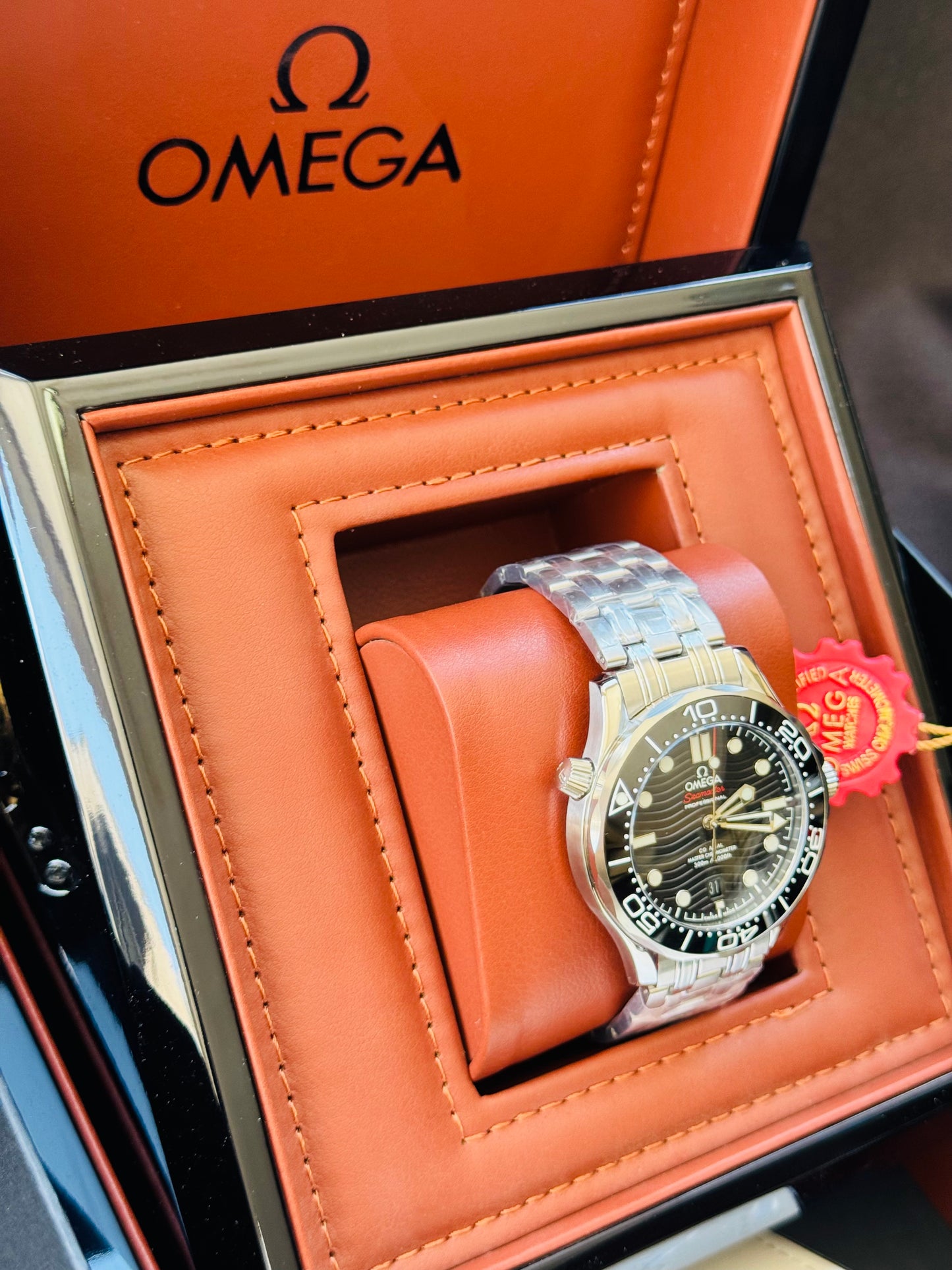 HERMOSO RELOJ AUTOMÁTICO OMEGA SEAMASTER ELEGANTE Y CASUAL!!!