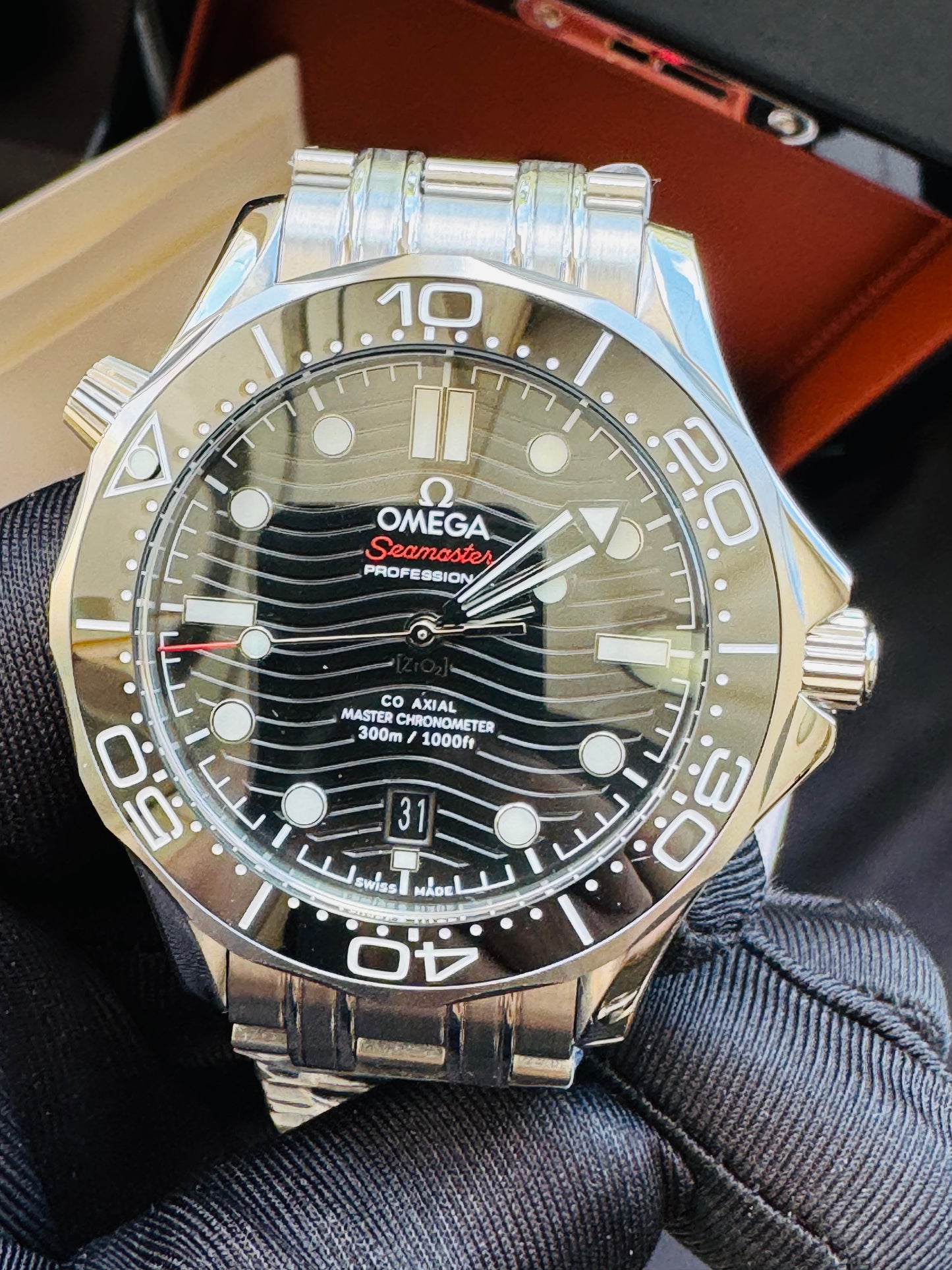 HERMOSO RELOJ AUTOMÁTICO OMEGA SEAMASTER ELEGANTE Y CASUAL!!!