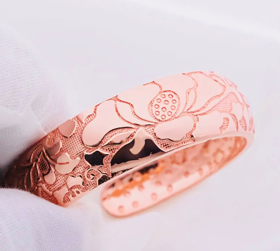 Hermoso Brazalete de Cobre ROSADO Alta Calidad Unitalla- Unisex - Hipoalergenico! Ajustable Perfecto para Regalo 🎁