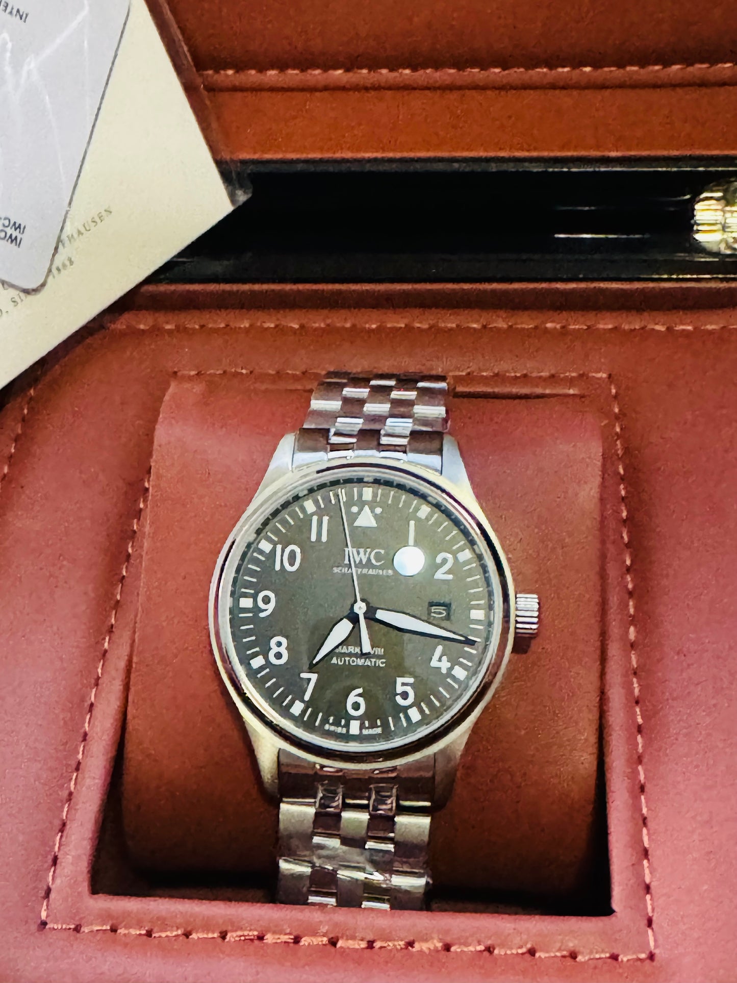 ELEGANTE Y EXCLUSIVO RELOJ AUTOMÁTICO IWC PILOTS WATCH