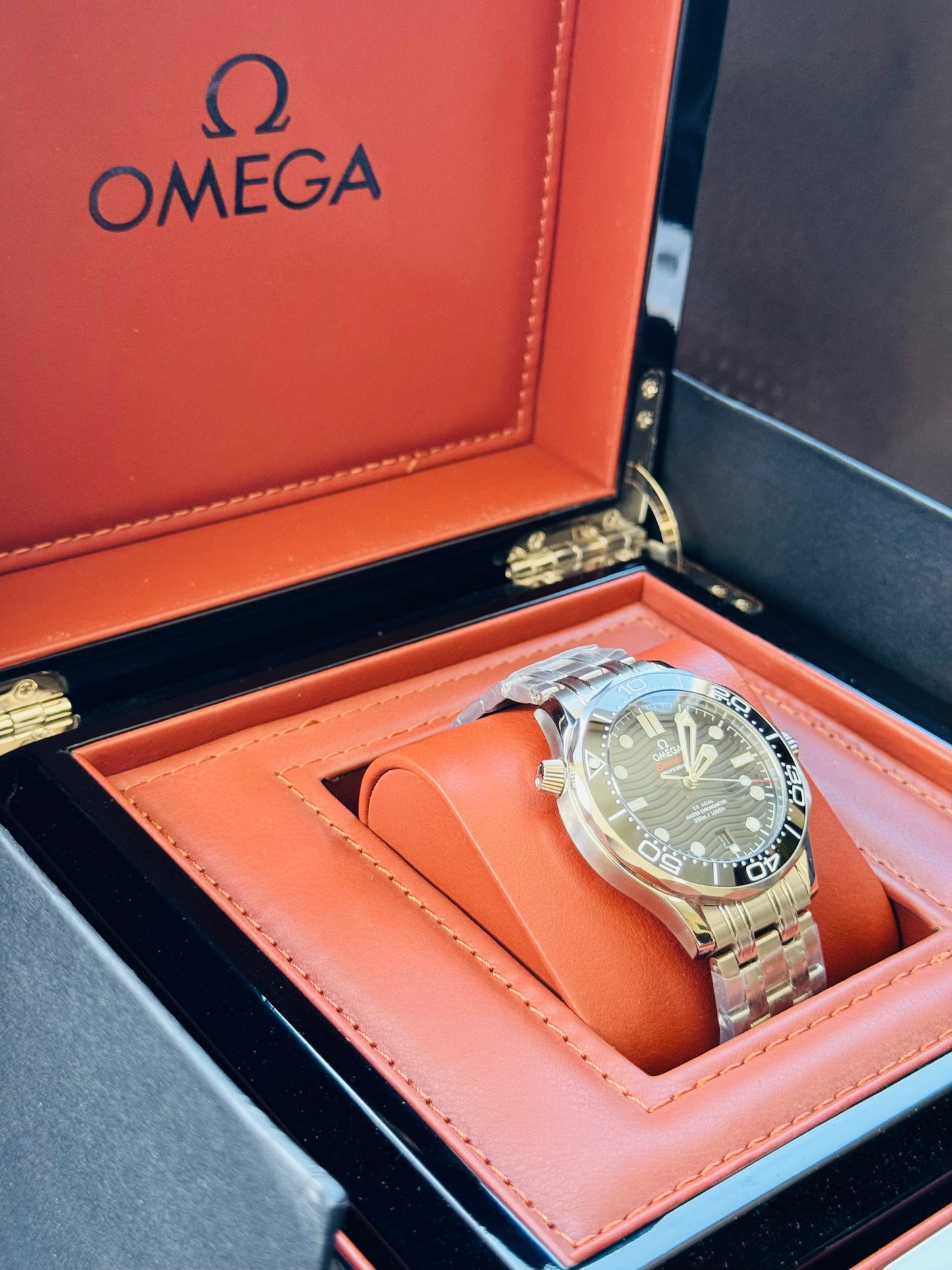 HERMOSO RELOJ AUTOMÁTICO OMEGA SEAMASTER ELEGANTE Y CASUAL!!!