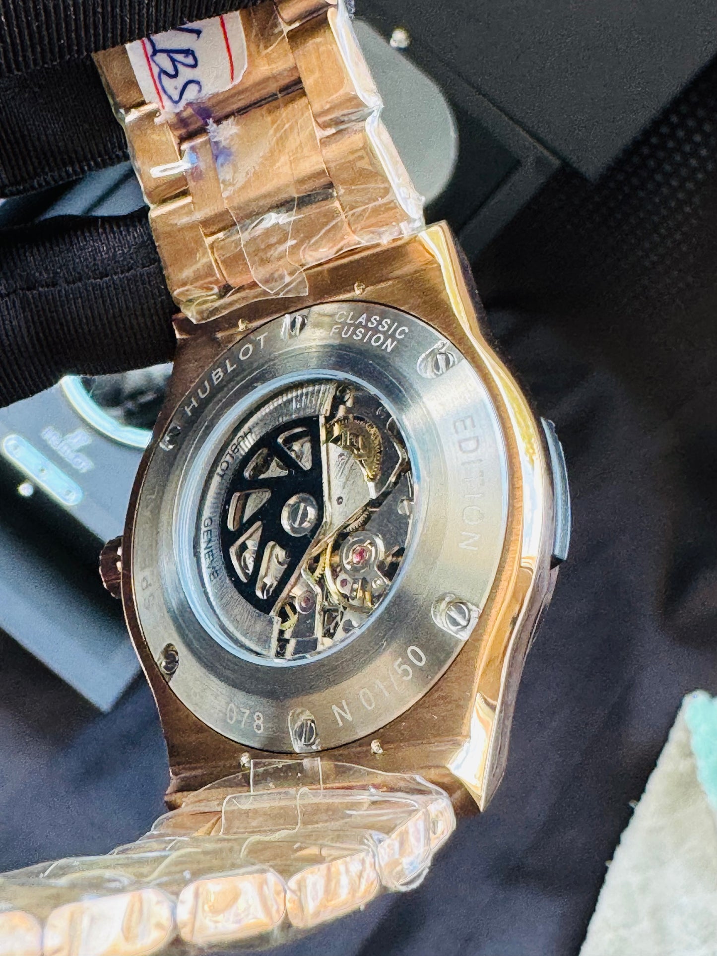MÁXIMO LUJO! EXCLUSIVO HUBLOT AUTOMÁTICO CARATULA TIPO DIAMANTE 💎 Y LIJA! ELEGANCIA TOTAL!