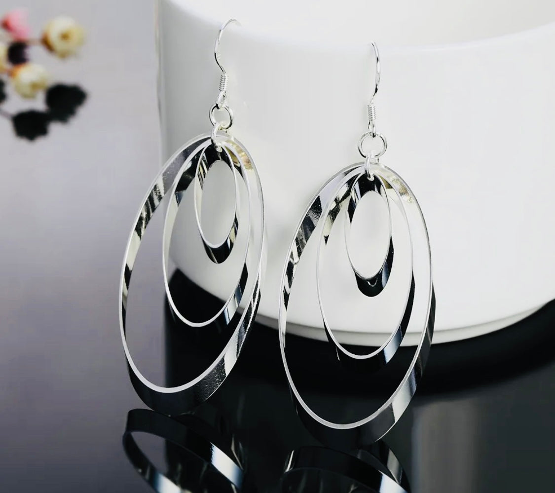 Elegantes Pendientes de Plata 925 Hipoalergenicos Ideales para Regalo 🎁
