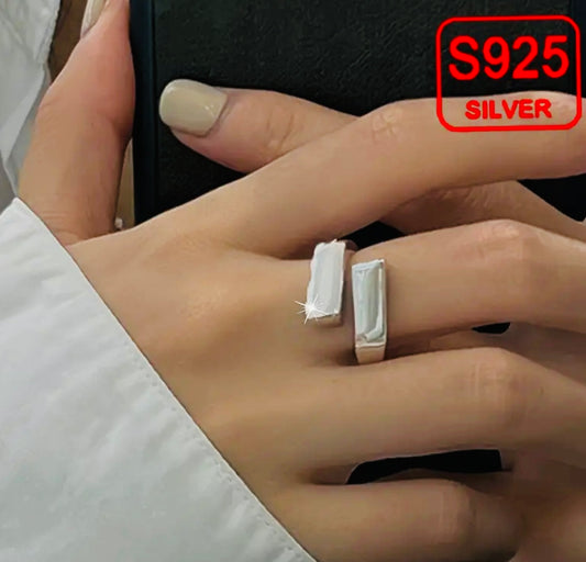 Hermoso Anillo de Plata 925 Unitalla- Unisex - Hipoalergenico- Ajustable Ideal para Regalo 🎁