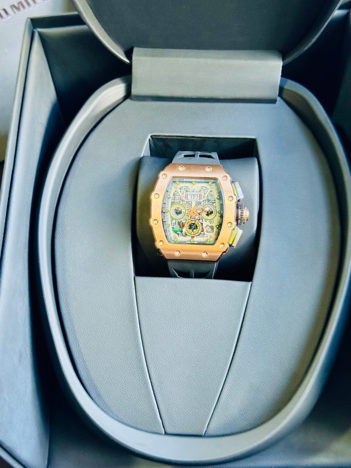 IMPRESIONANTE RELOJ RICHARD MILLE!!! AUTOMÁTICO MECÁNICO-68 JOYAS💎-FECHADOR-LUMINOSO-MULTIFUNCIONAL-ETC! ETC ETC!!!