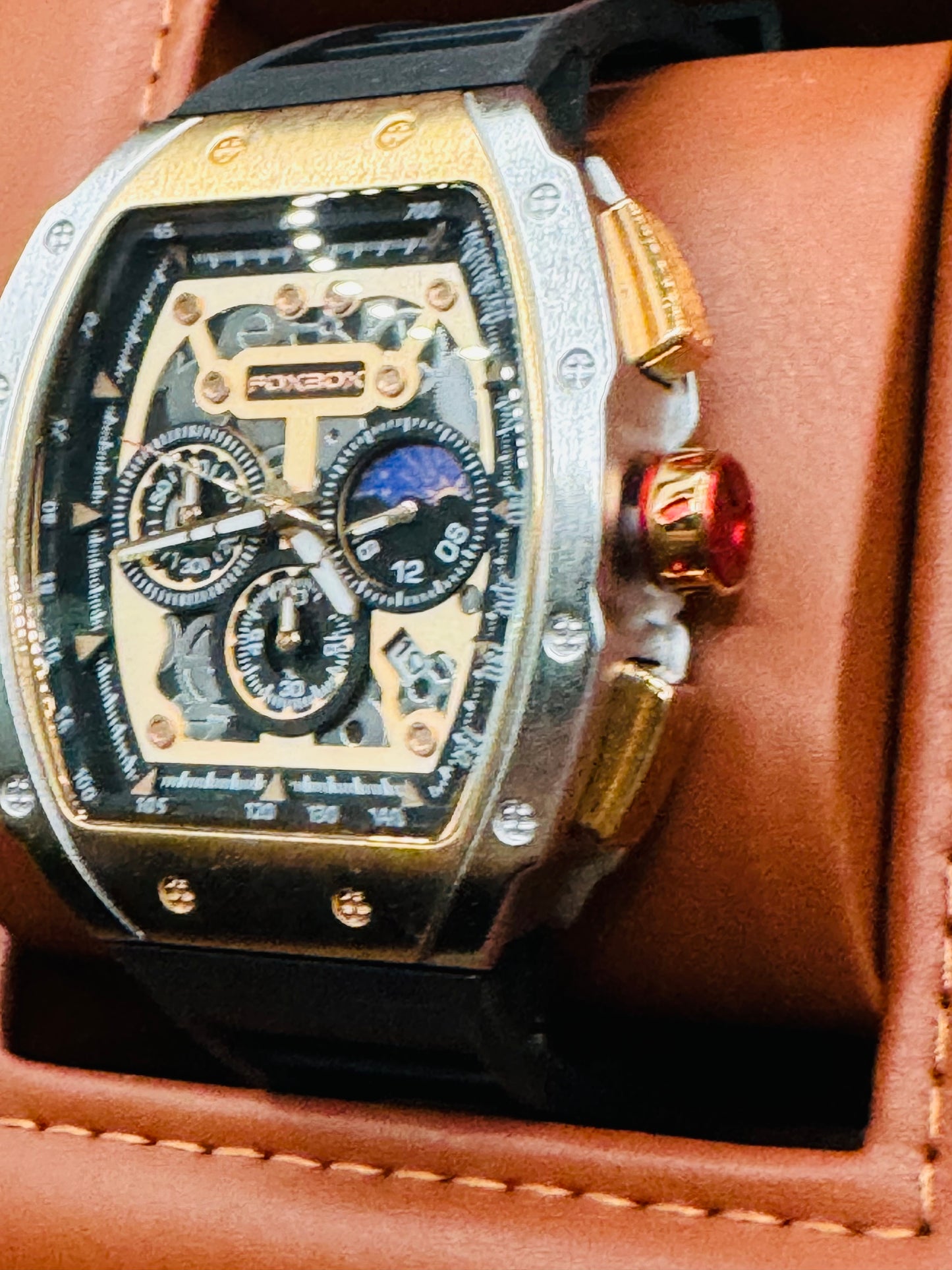 Hermoso Reloj Multifuncional de Cuarzo-Fechador-Luminoso-Tacómetro-Diferentes Faces Etc!