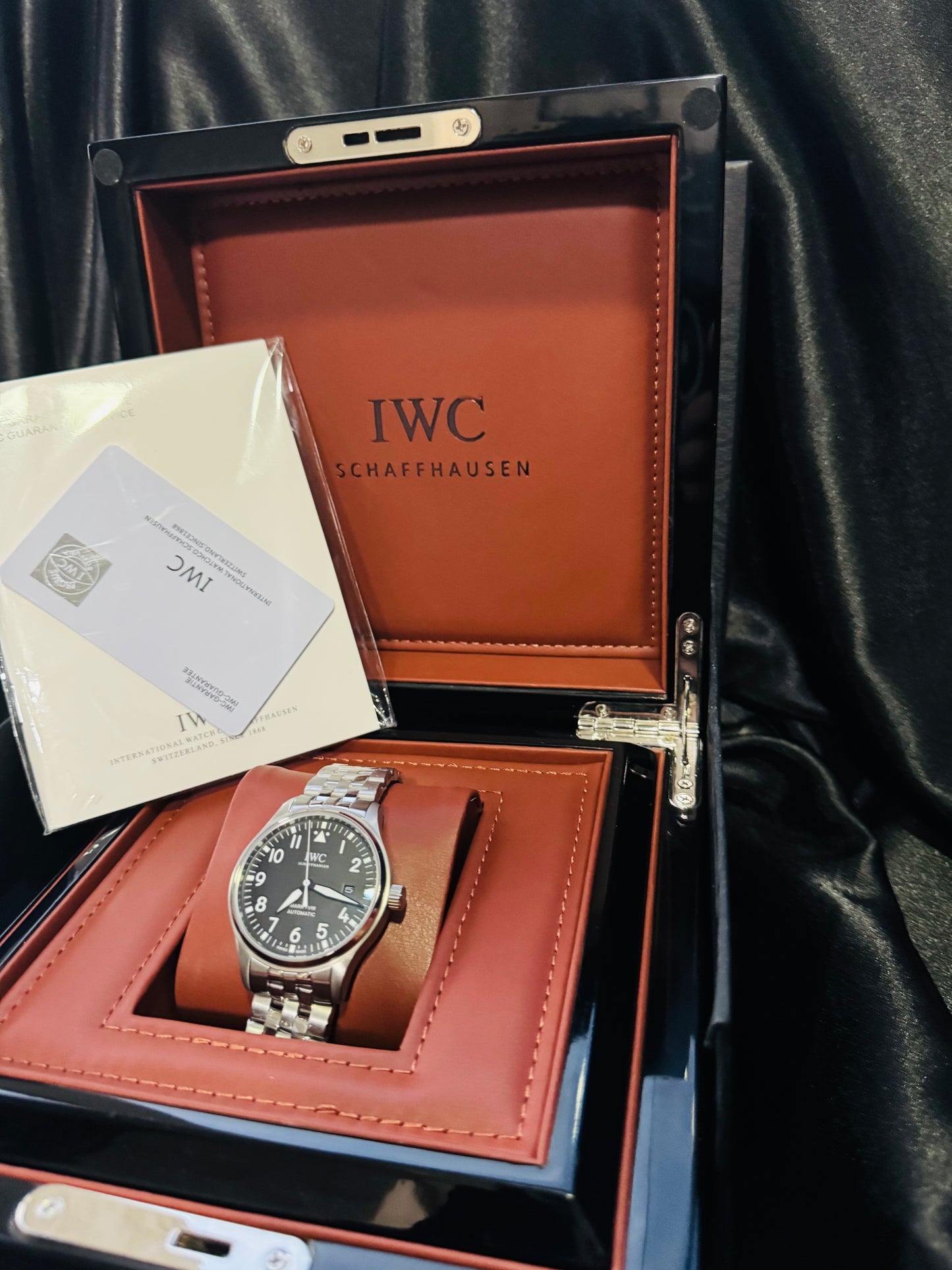 ELEGANTE Y EXCLUSIVO RELOJ AUTOMÁTICO IWC PILOTS WATCH