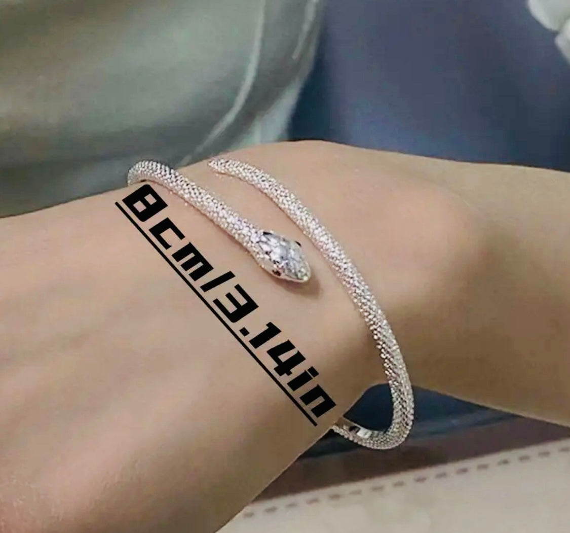 Exquisita, Pulsera Unitalla -Ajustable Unisex - Hipoalergenica-Serpiente Elegante y Linda Pulsera de Serpiente! Perfecto Regalo de  Graduación y Cumpleaños Joyería