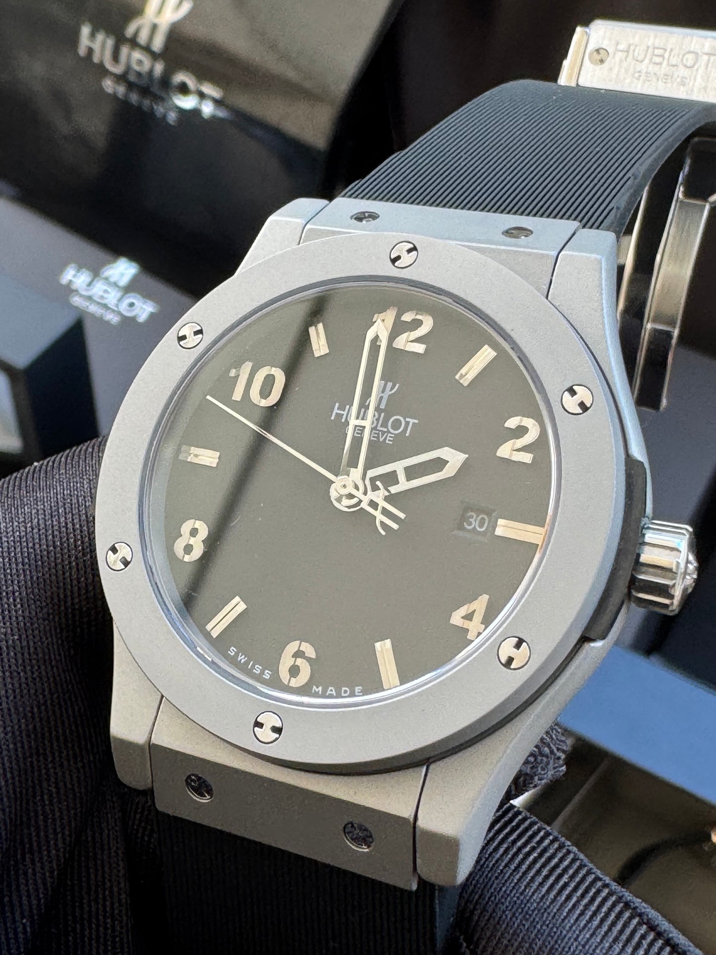 ELEGANTE Y SOFISTICADO DISEÑO RELOJ AUTOMÁTICO MECÁNICO HUBLOT EDICIÓN ESPECIAL CLÁSSIC FUSION