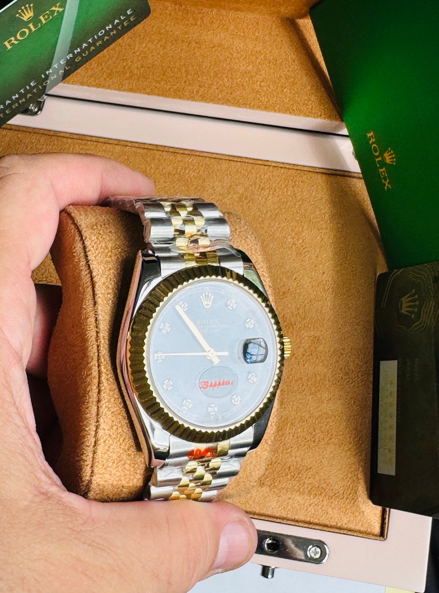 ATEMPORAL Y ELEGANTE OYSTER PERPETUAL DATE JUST AUTOMÁTICO CRYSTAL ZAFIRO DIAMANTES 💎 ETC!
