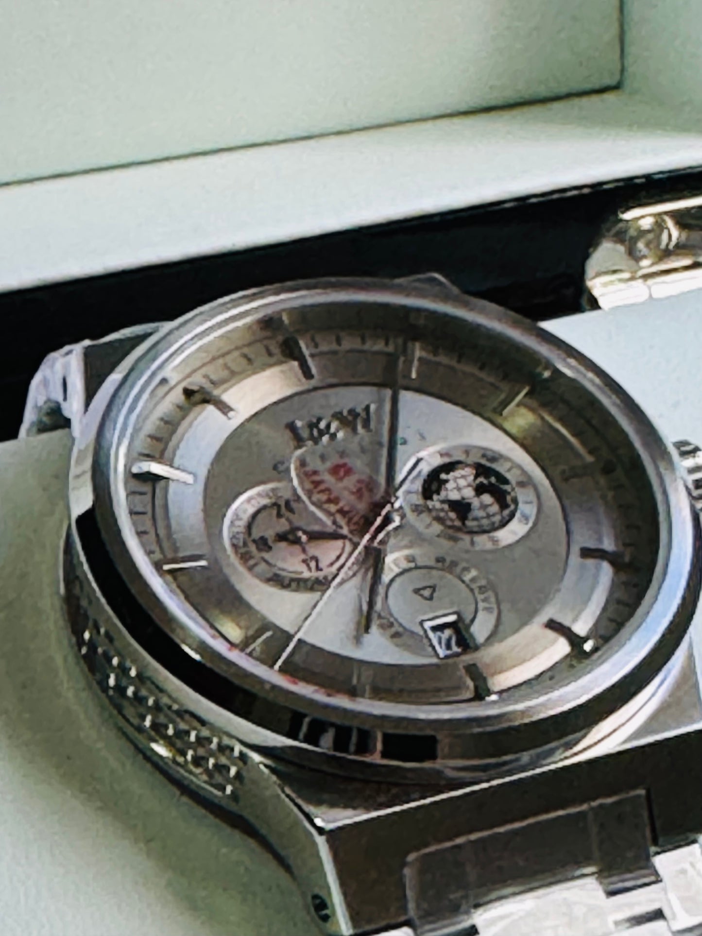 HERMOSO HE INTRINCADO DISEÑO!!!RELOJ I&W AUTOMATICO MECÁNICO-CALENDARIO -42 HORAS DE RESERVA DE CARGA-FECHADOR-DIAL 21 JOYAS 💎 RESISTENTE AL AGUA- ALTA CALIDAD!!! 💯% ORIGINAL