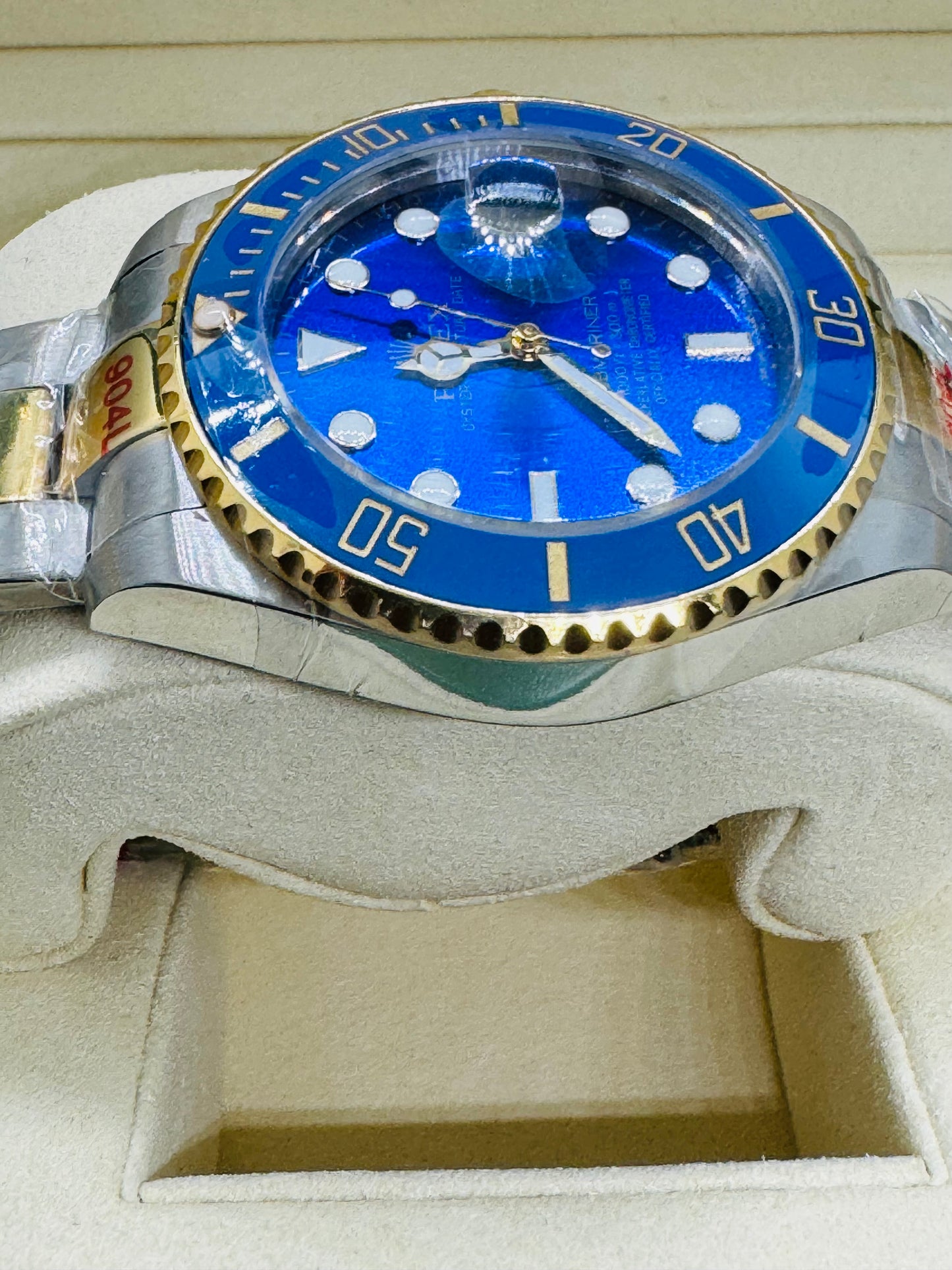 HERMOSO RELOJ AUTOMÁTICO MECÁNICO SUBMARINER OYSTER PERPETUAL DATE! BLUEASY! ;) MUY DESEADO MODELO! LUMINOSO-FECHADOR-ETCÉTERA