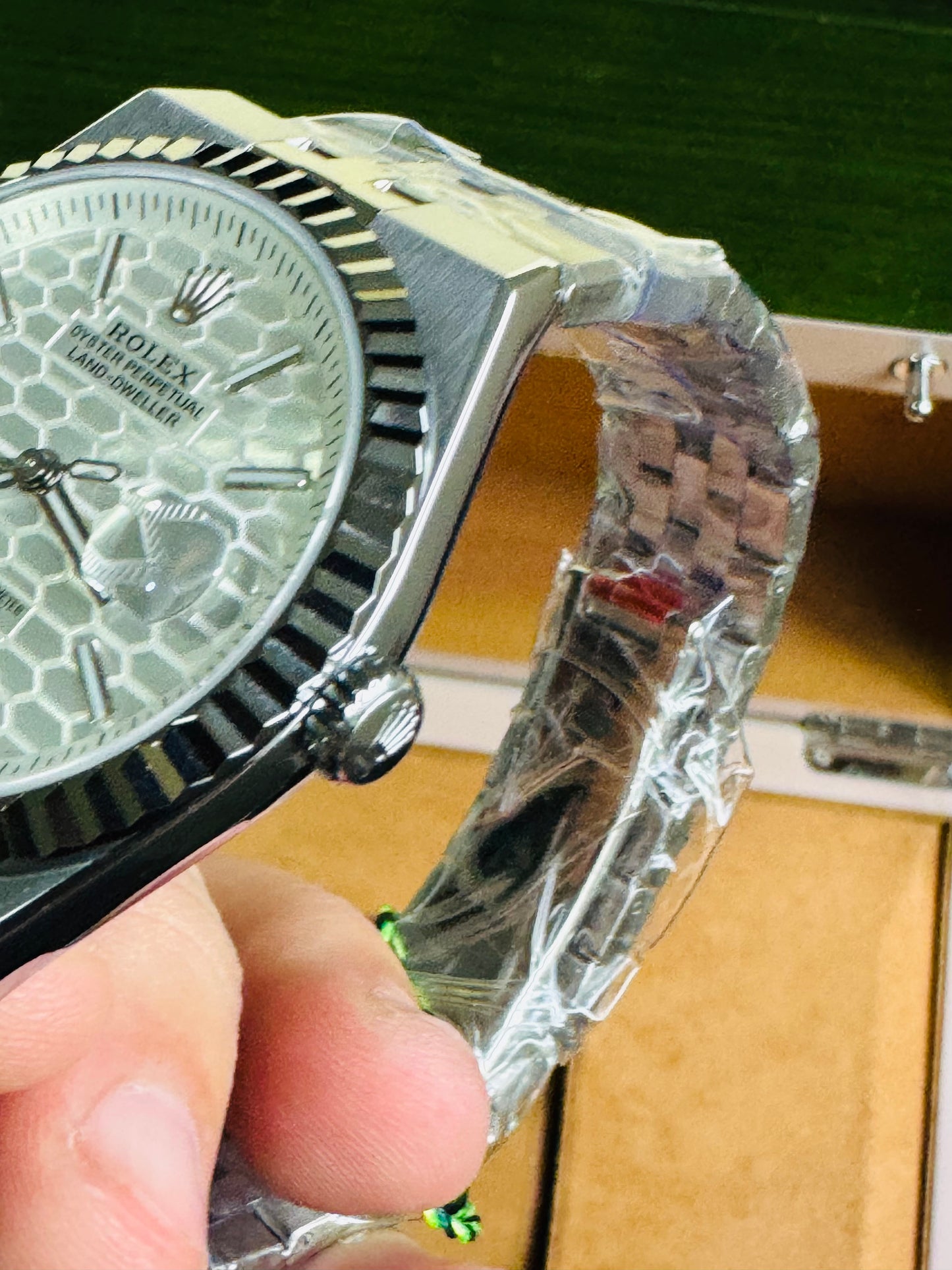 ÚNICO Y EXCLUSIVO RELOJ ROLEX OYSTER PERPETUAL LAND DWELLER- FECHADOR-39 JOYAS 💎 -CRISTAL ZAFIRO- ULTIMO MODELO Y DISEÑO! MÁXIMA ELEGANCIA!!!