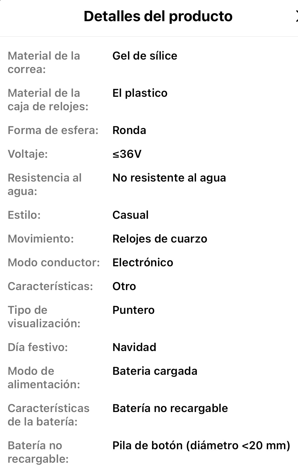 1 pza. Reloj casual para hombre REBIRTH con correa de silicón, carátula redonda, no resistente al agua, pantalla analógica, caja de plástico, movimiento de cuarzo, accionamiento electrónico - Regalo de Navidad
