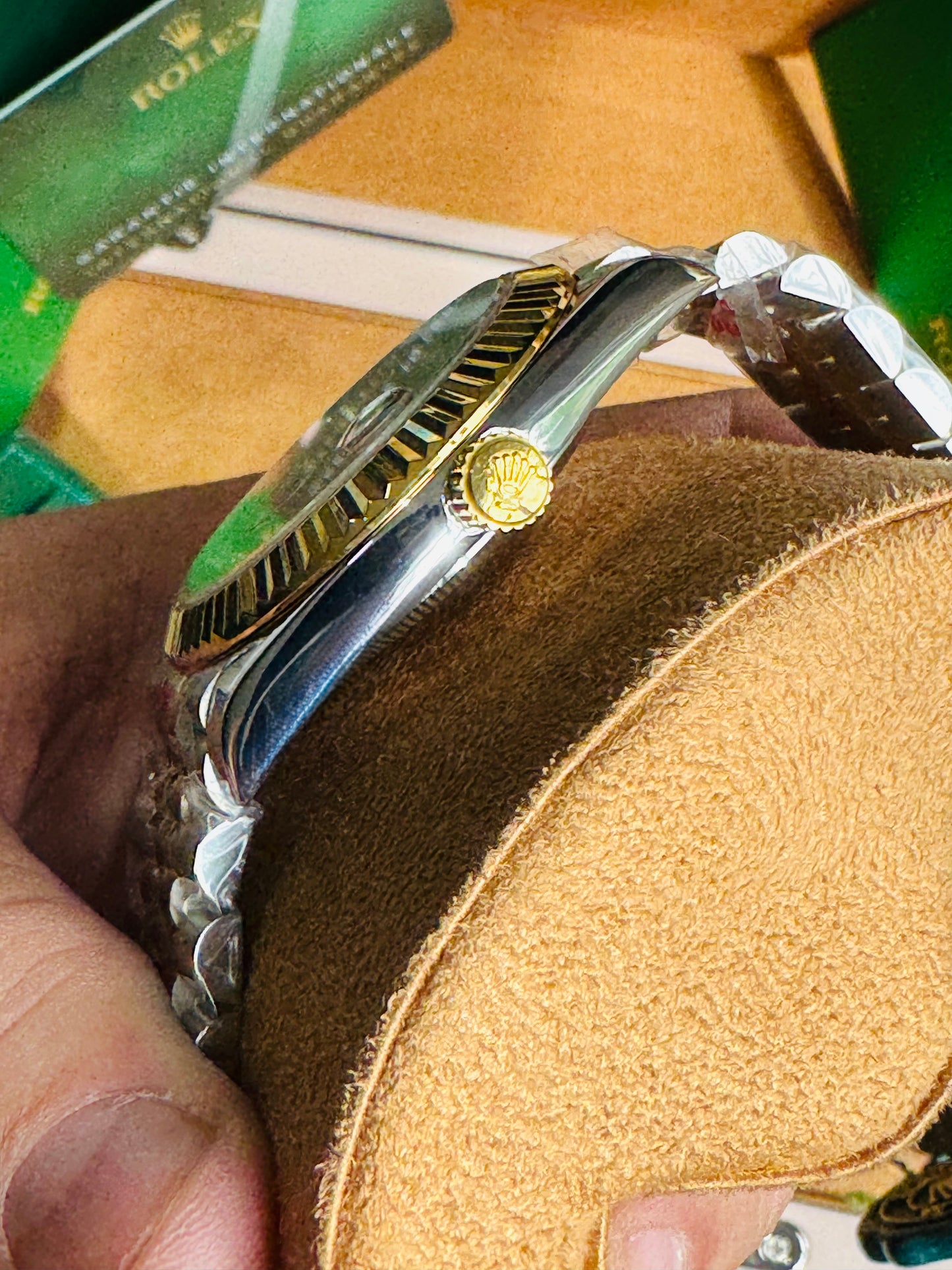 ATEMPORAL Y ELEGANTE OYSTER PERPETUAL DATE JUST AUTOMÁTICO CRYSTAL ZAFIRO DIAMANTES 💎 ETC!