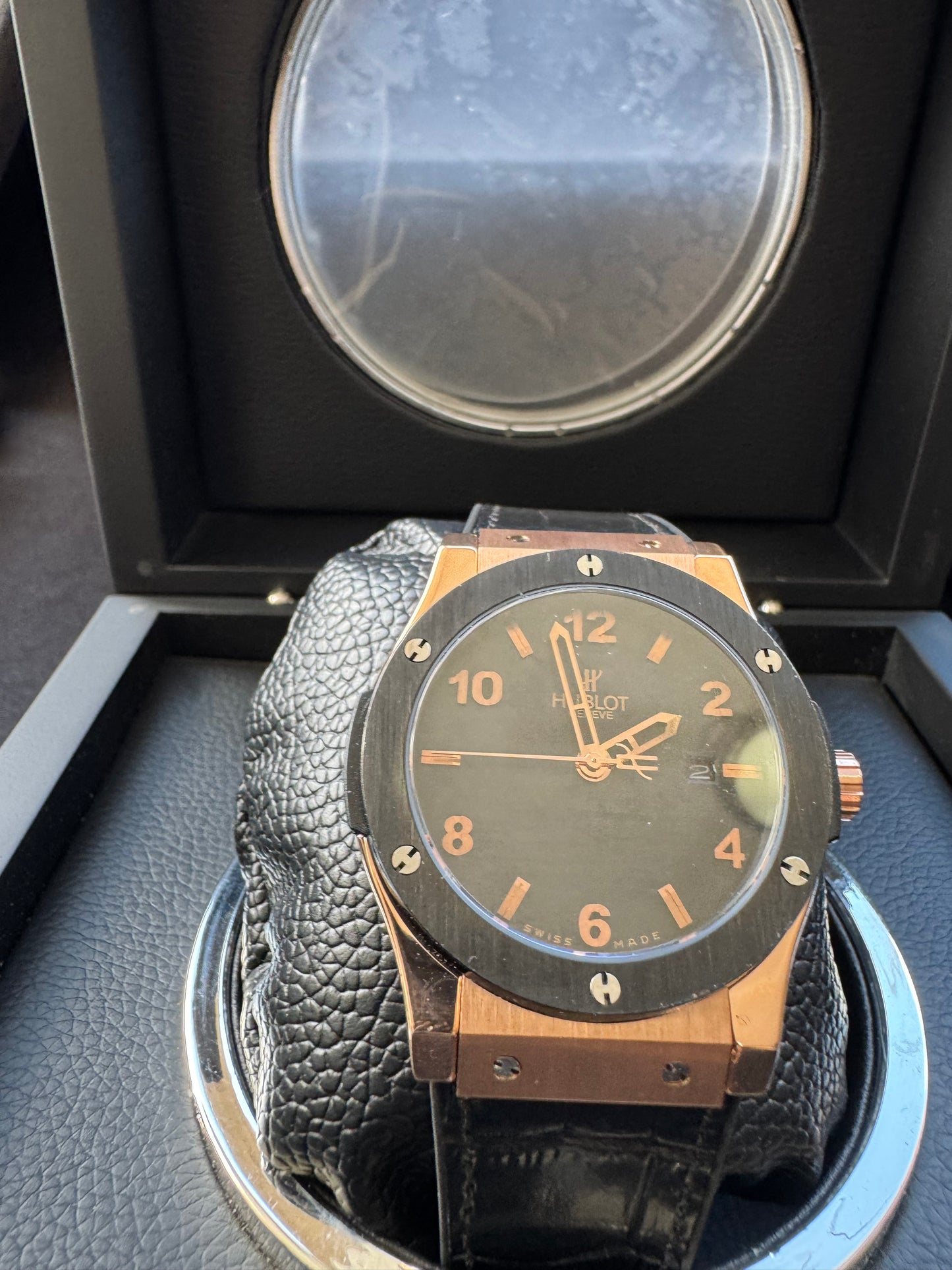 ELEGANTE Y SOFISTICADO DISEÑO RELOJ AUTOMÁTICO MECÁNICO HUBLOT EDICIÓN ESPECIAL CLÁSSIC FUSION!