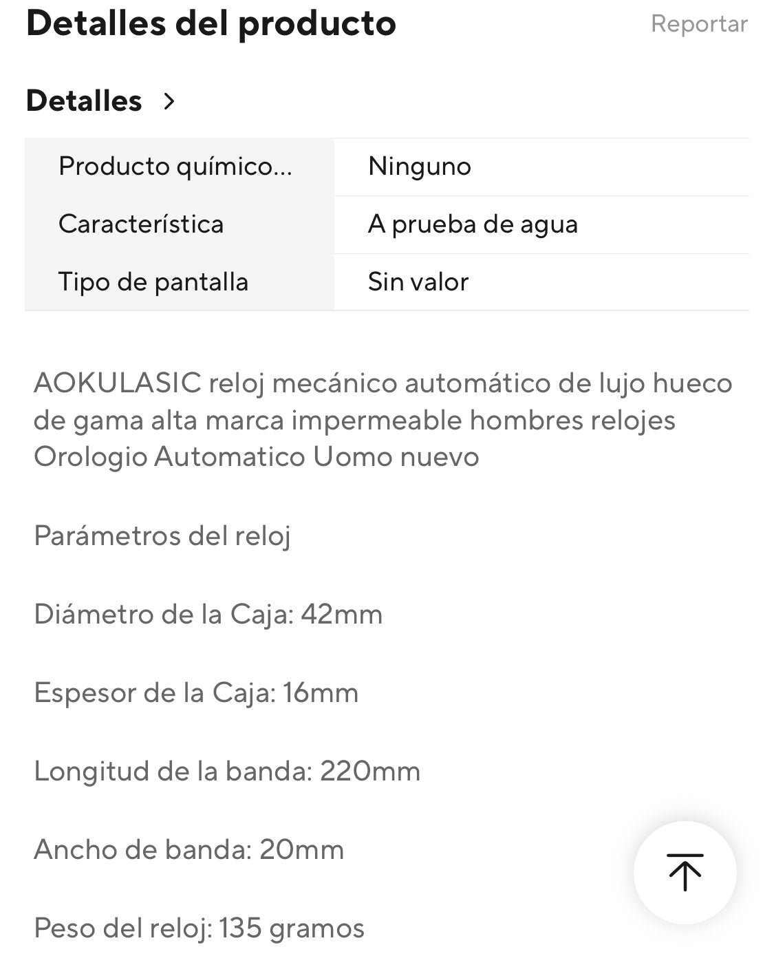 Hermoso y Elegante Reloj Automático Mecánico Tourbillon! Excelente Calidad y Diseño!