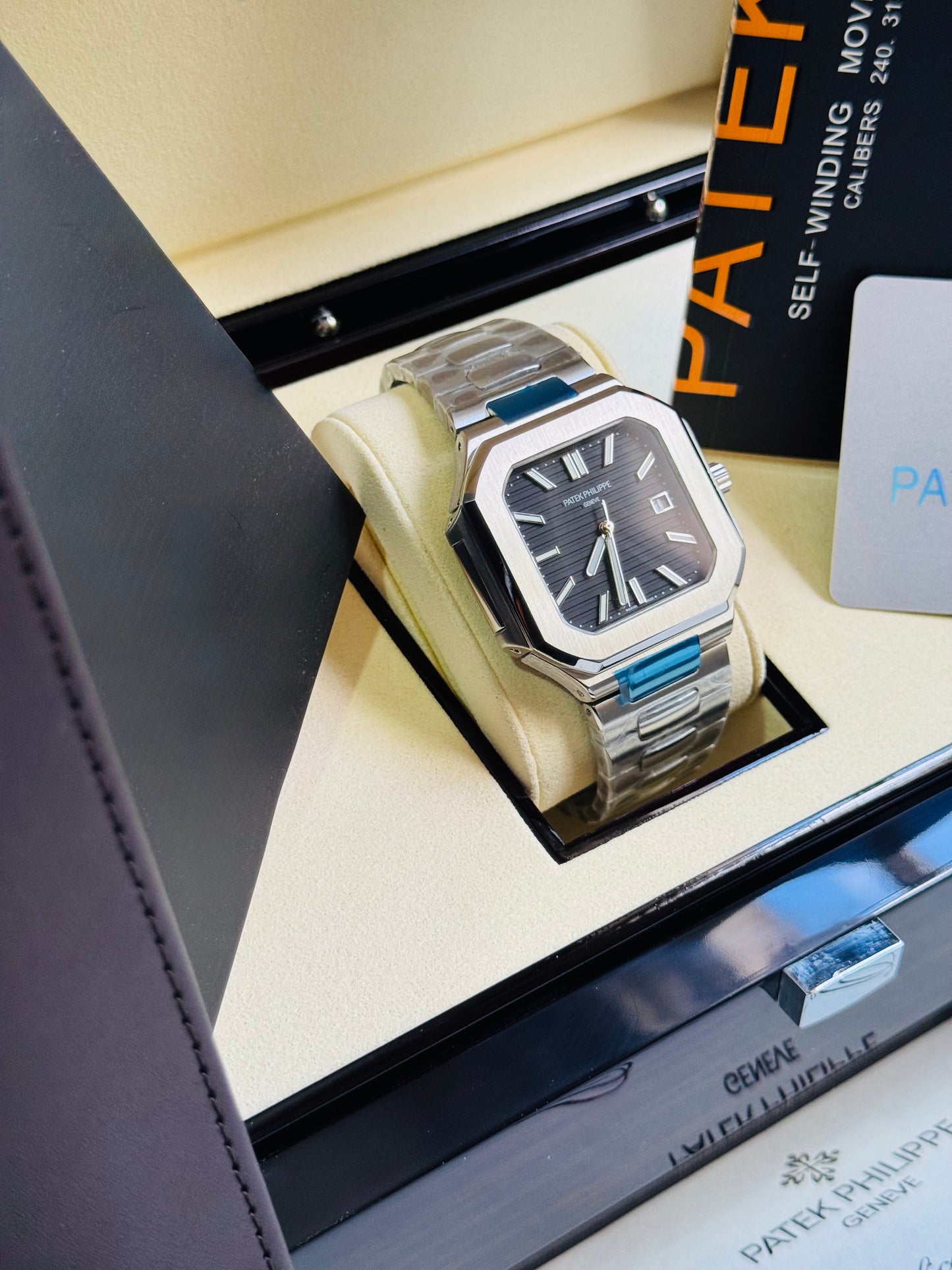 EXCLUSIVO RELOJ PATEK PHILIPPE AUTOMÁTICO- FECHADOR- JOYAS 💎- CRISTAL ZAFIRO- LUMINOSO- ÚLTIMO Y MÁS NUEVO DISEÑO!!!