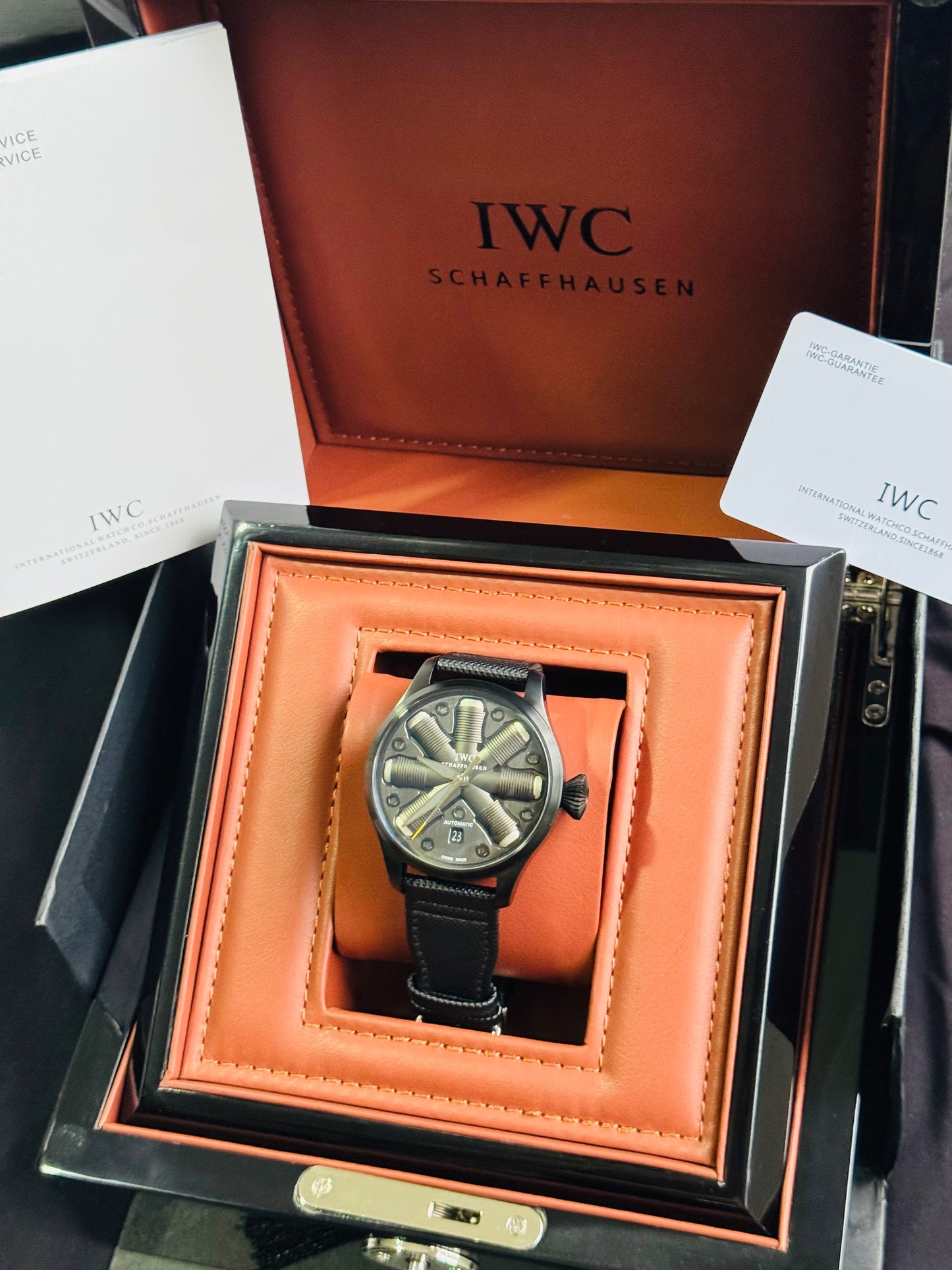 IMPRESIONANTE RELOJ MECÁNICO AUTOMÁTICO TOP GUN IWC UNITED STATE NAVY- FIGTHER SCHOOL!!! GRAN CALIDAD