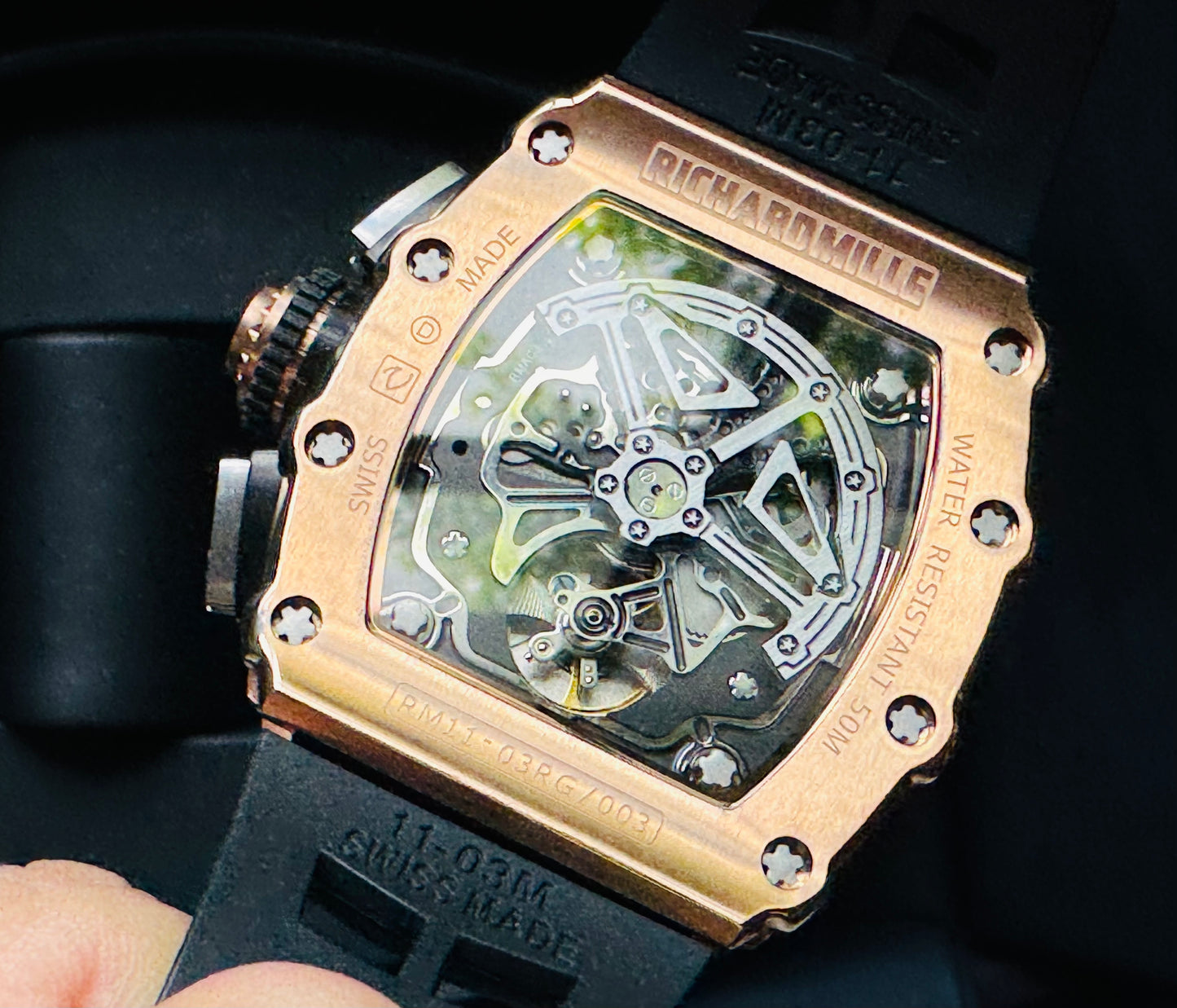 IMPRESIONANTE RELOJ RICHARD MILLE!!! AUTOMÁTICO MECÁNICO-68 JOYAS💎-FECHADOR-LUMINOSO-MULTIFUNCIONAL-ETC! ETC ETC!!!