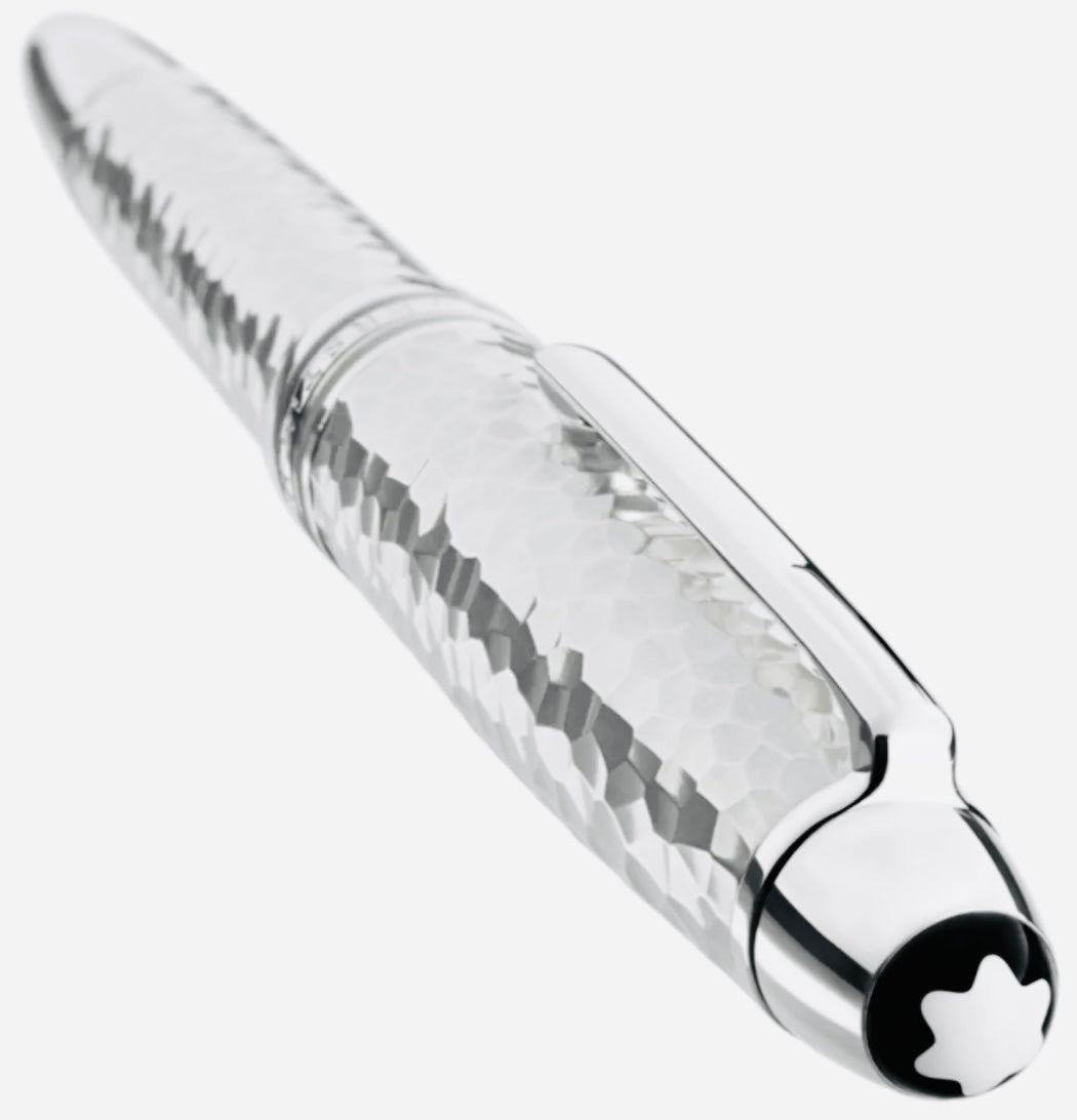 INCREÍBLE! HERMOSA Y RARA PLUMA FUENTE DE PLATA MACIZA DE LEY .925 “MARTELE” MASTER PIECE! MARTILLADA 🔨 A MANO! 🤚 EXQUISITEZ EN TODOS SUS DETALLES!!!