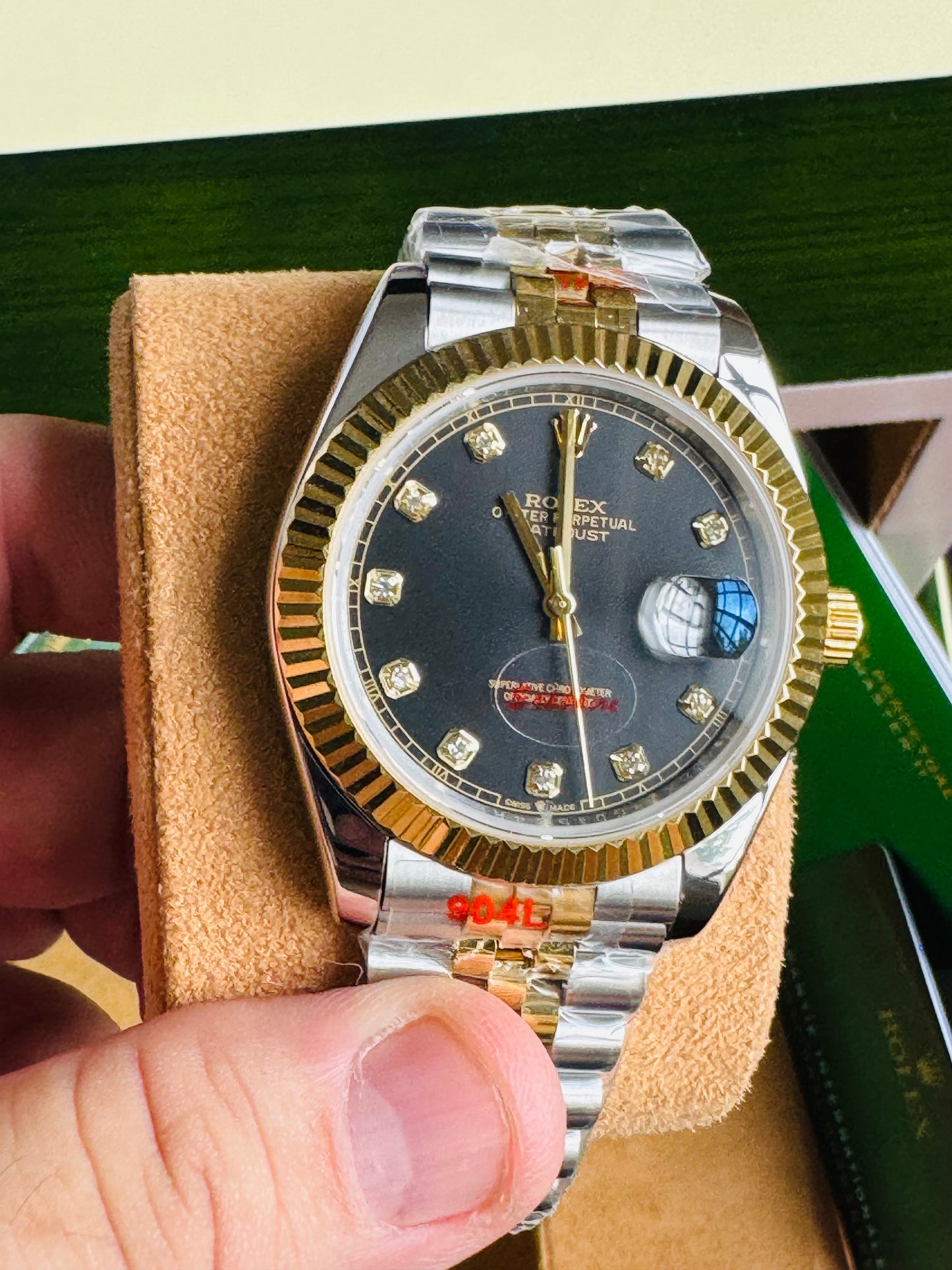 ATEMPORAL Y ELEGANTE OYSTER PERPETUAL DATE JUST AUTOMÁTICO CRYSTAL ZAFIRO DIAMANTES 💎 ETC!