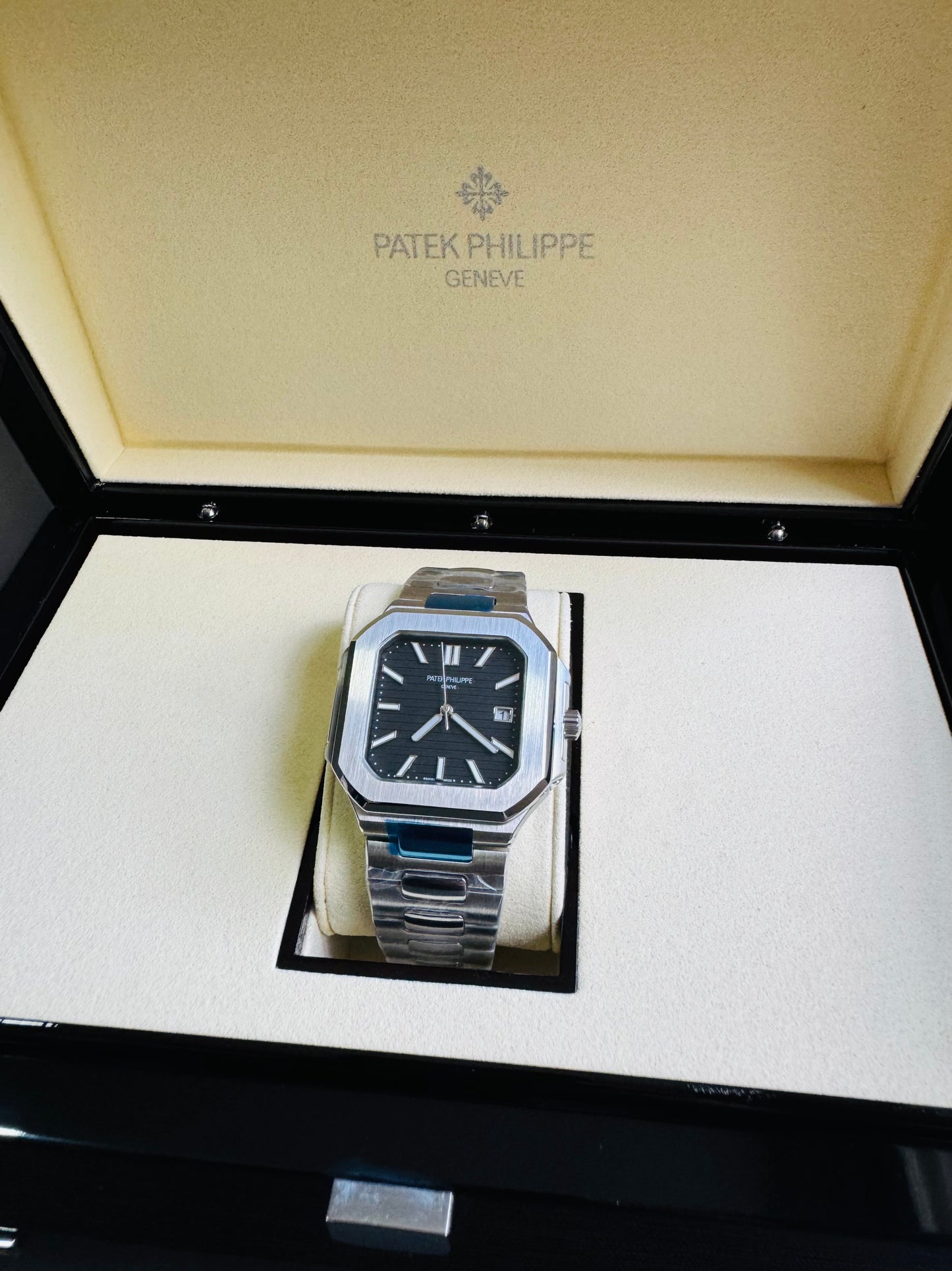 EXCLUSIVO RELOJ PATEK PHILIPPE AUTOMÁTICO- FECHADOR- JOYAS 💎- CRISTAL ZAFIRO- LUMINOSO- ÚLTIMO Y MÁS NUEVO DISEÑO!!!