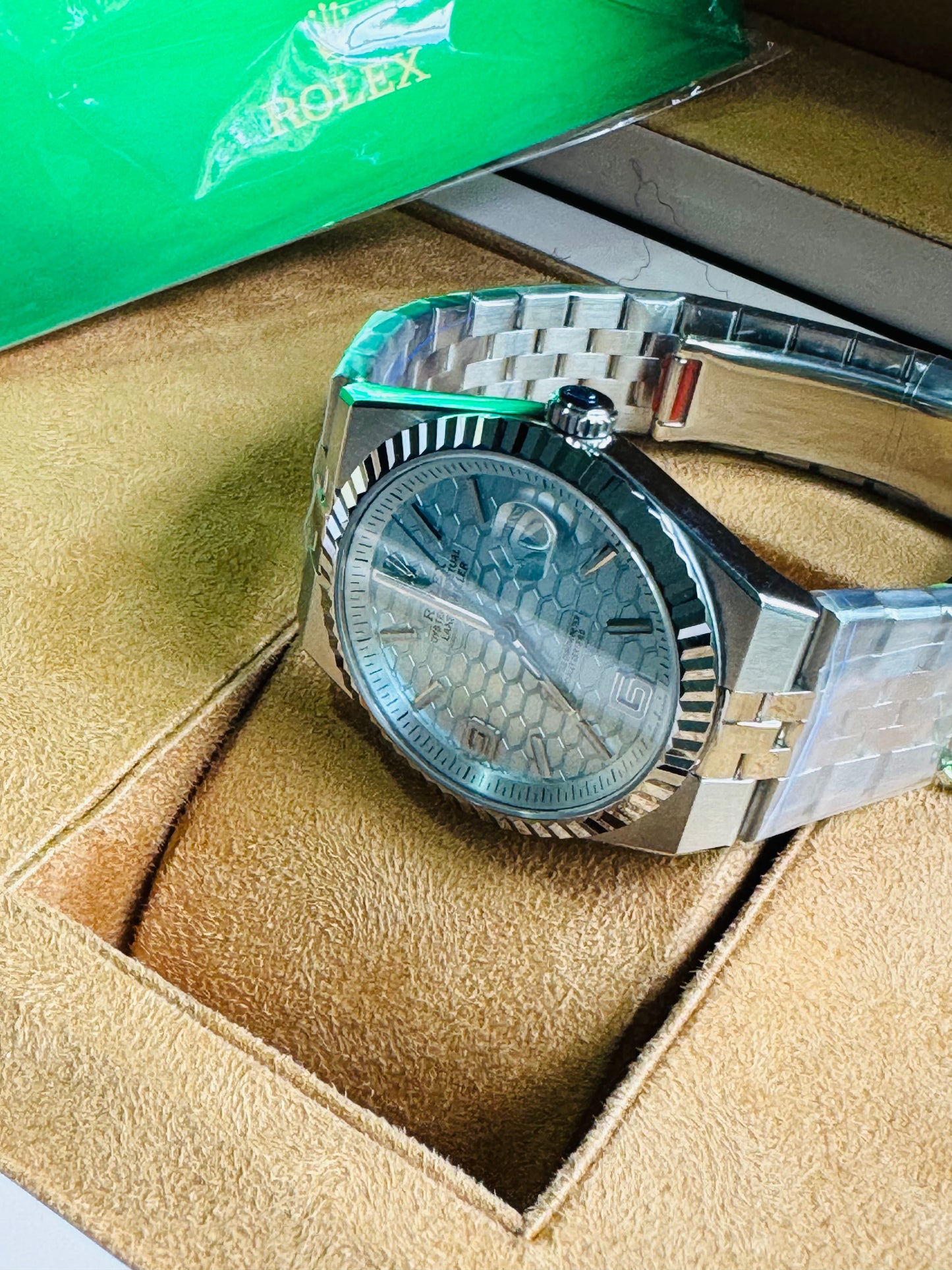 ULTIMO DISEÑO 2025 HERMOSO ROLEX OYSTER PERPETUAL LAND-DWELLER AUTOMÁTICO MECÁNICO-FECHADOR-CHRONOMETER-34 JOYAS 💎-CRISTAL ZAFIRO- MÁXIMO LUJO! NUEVO ESPECTACULAR DISEÑO 2025