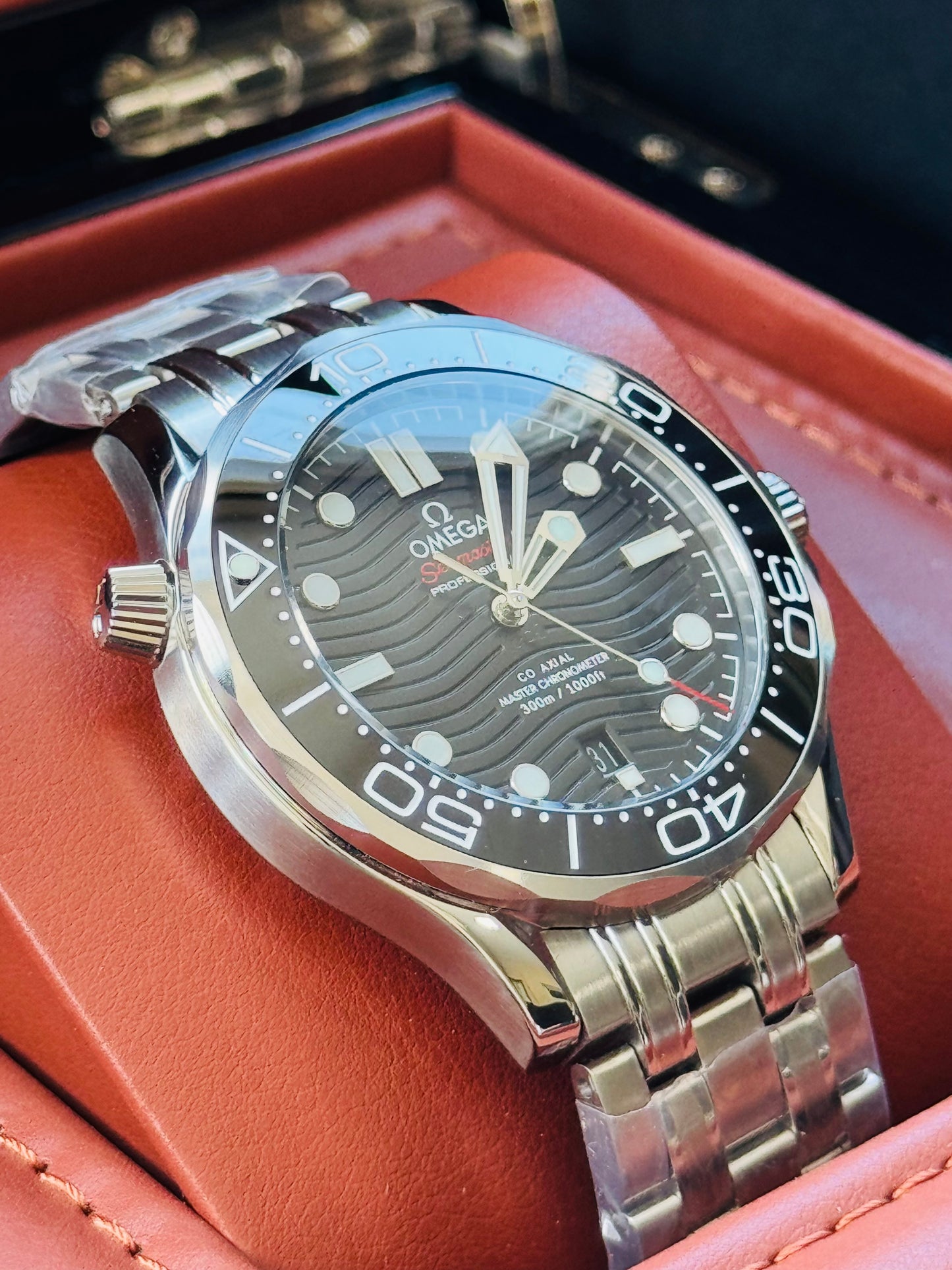 HERMOSO RELOJ AUTOMÁTICO OMEGA SEAMASTER ELEGANTE Y CASUAL!!!