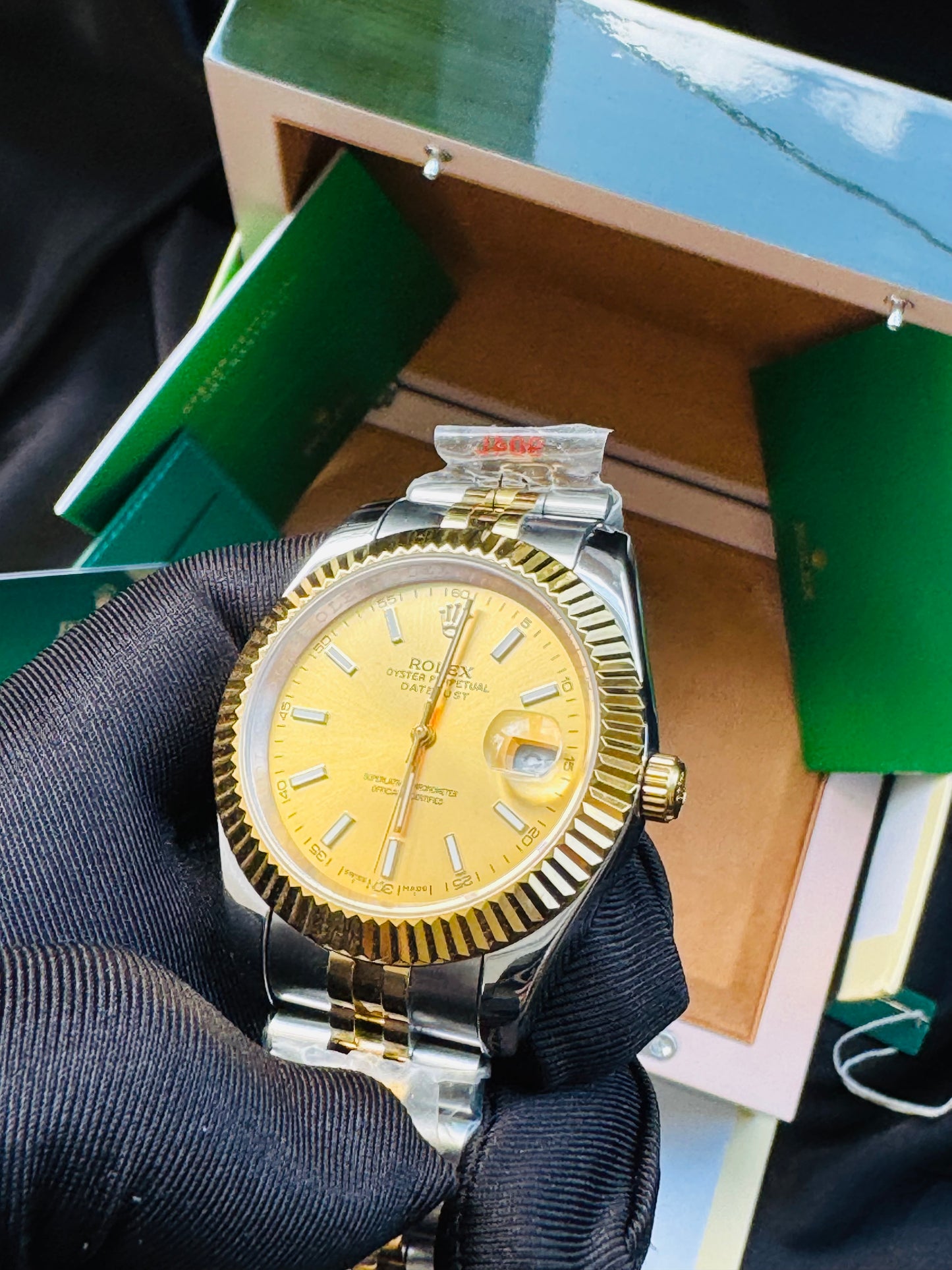 ELEGANTE RELOJ AUTOMÁTICO DATE JUST-OYSTER PERPETUAL ATEMPORAL