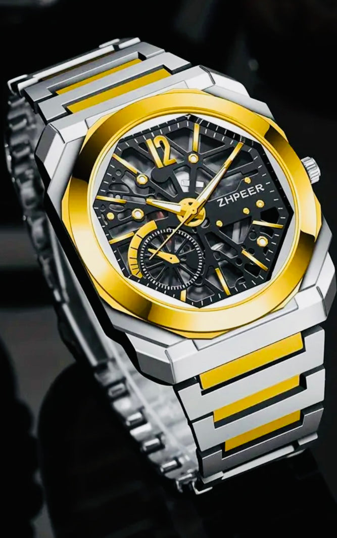 Reloj de Acero Inoxidable de Alta Calidad -estilo casual de negocios- no resistente al agua, pantalla analógica, caja redonda de aleación de zinc, movimiento de cuarzo, accionamiento electrónico, correa de aleación - Regalo perfecto para profesionales y e