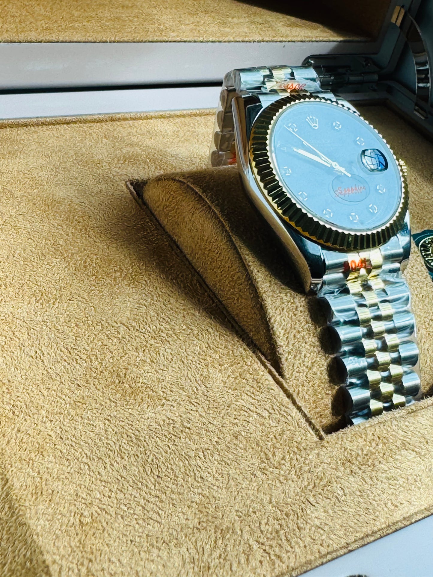 ATEMPORAL Y ELEGANTE OYSTER PERPETUAL DATE JUST AUTOMÁTICO CRYSTAL ZAFIRO DIAMANTES 💎 ETC!