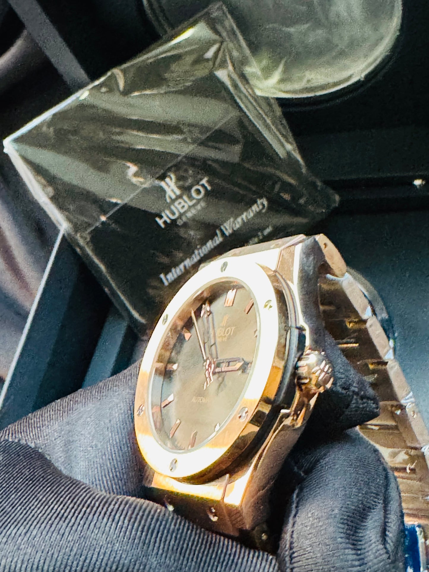 HERMOSO RELOJ HUBLOT AUTOMÁTICO MECÁNICO GRAN PRESENCIA