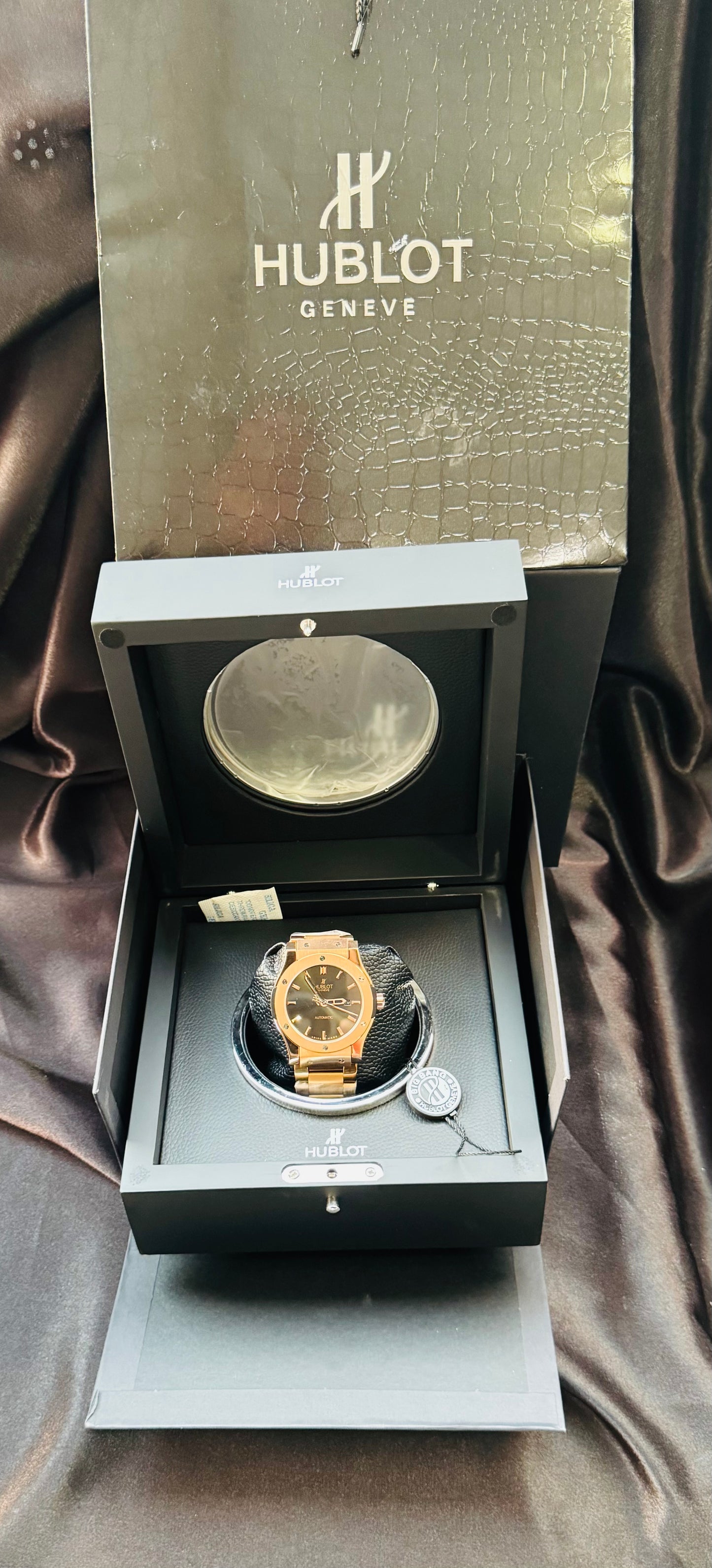 HERMOSO RELOJ HUBLOT AUTOMÁTICO MECÁNICO GRAN PRESENCIA