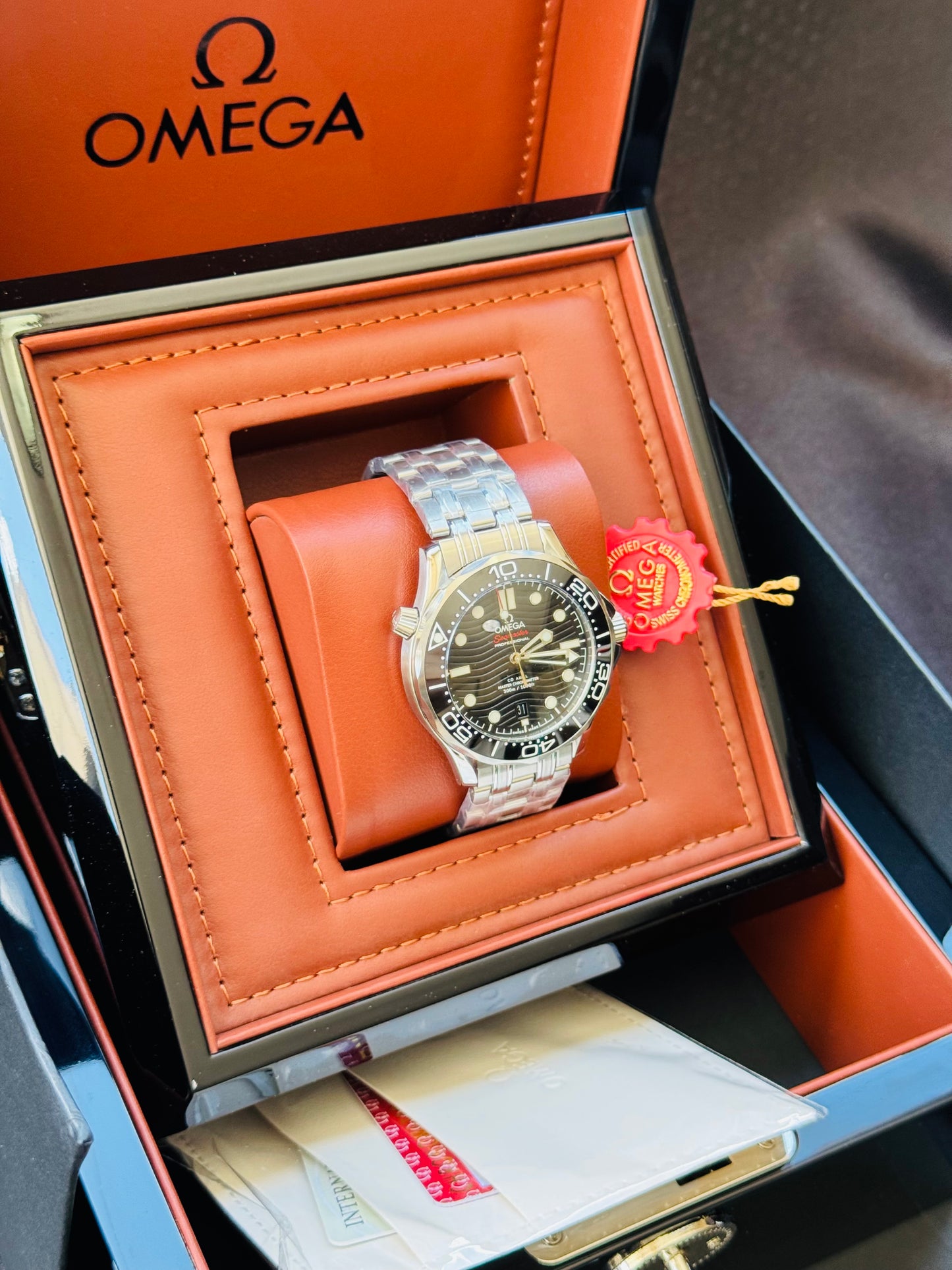 HERMOSO RELOJ AUTOMÁTICO OMEGA SEAMASTER ELEGANTE Y CASUAL!!!